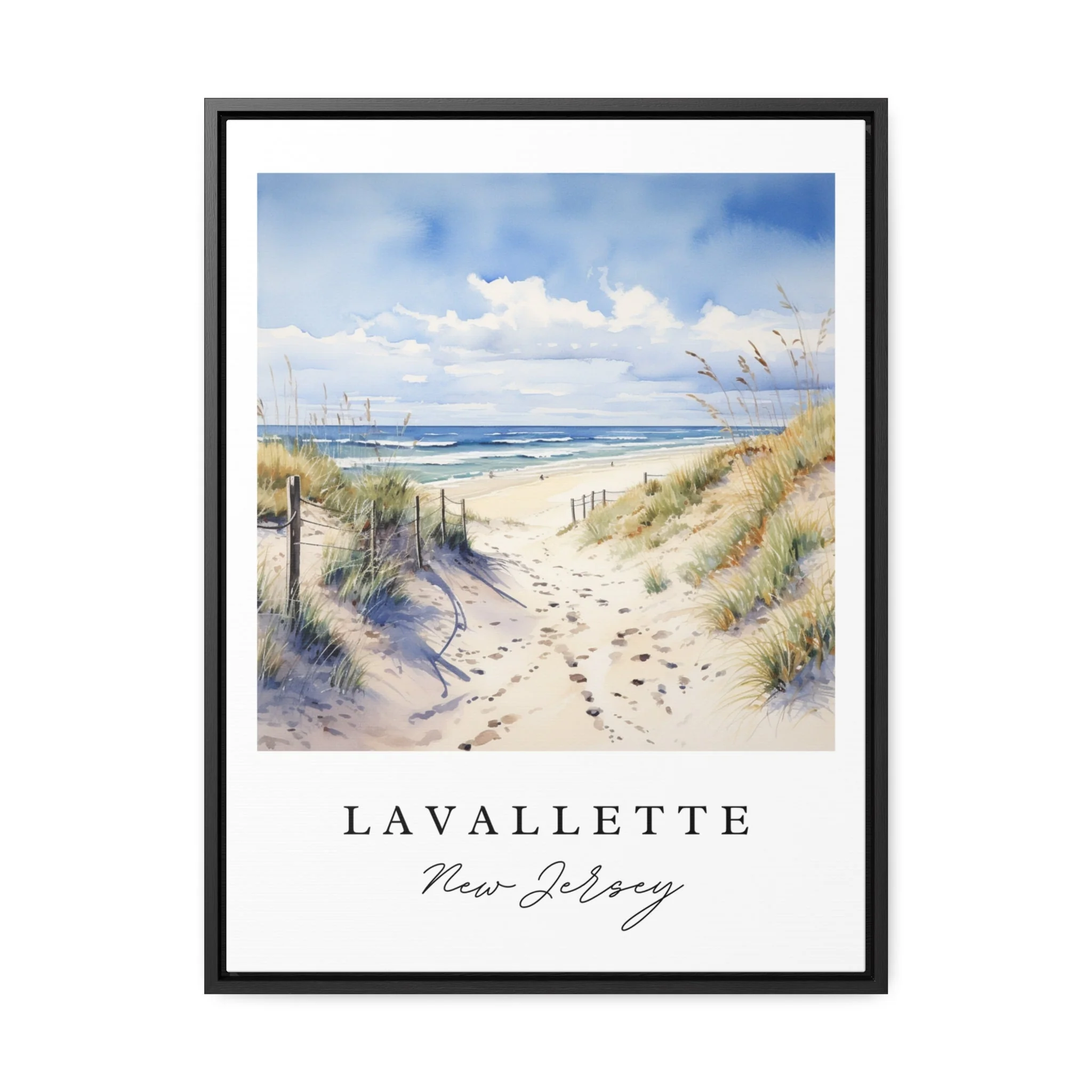 Lavallette, New Jersey – Watercolor Art Print - Image 2
