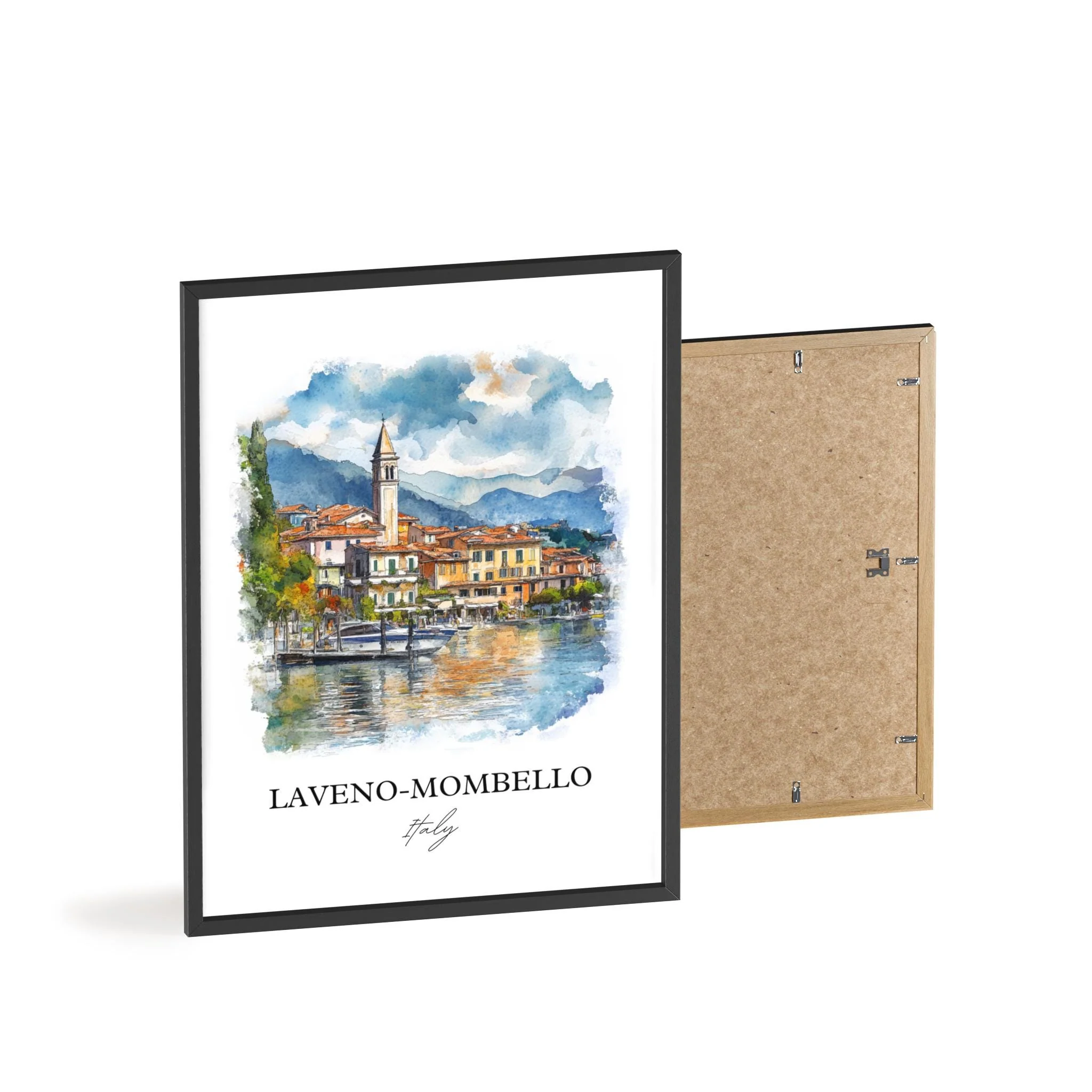 Laveno-Mombello, Italy – Watercolor Art Print - Image 8