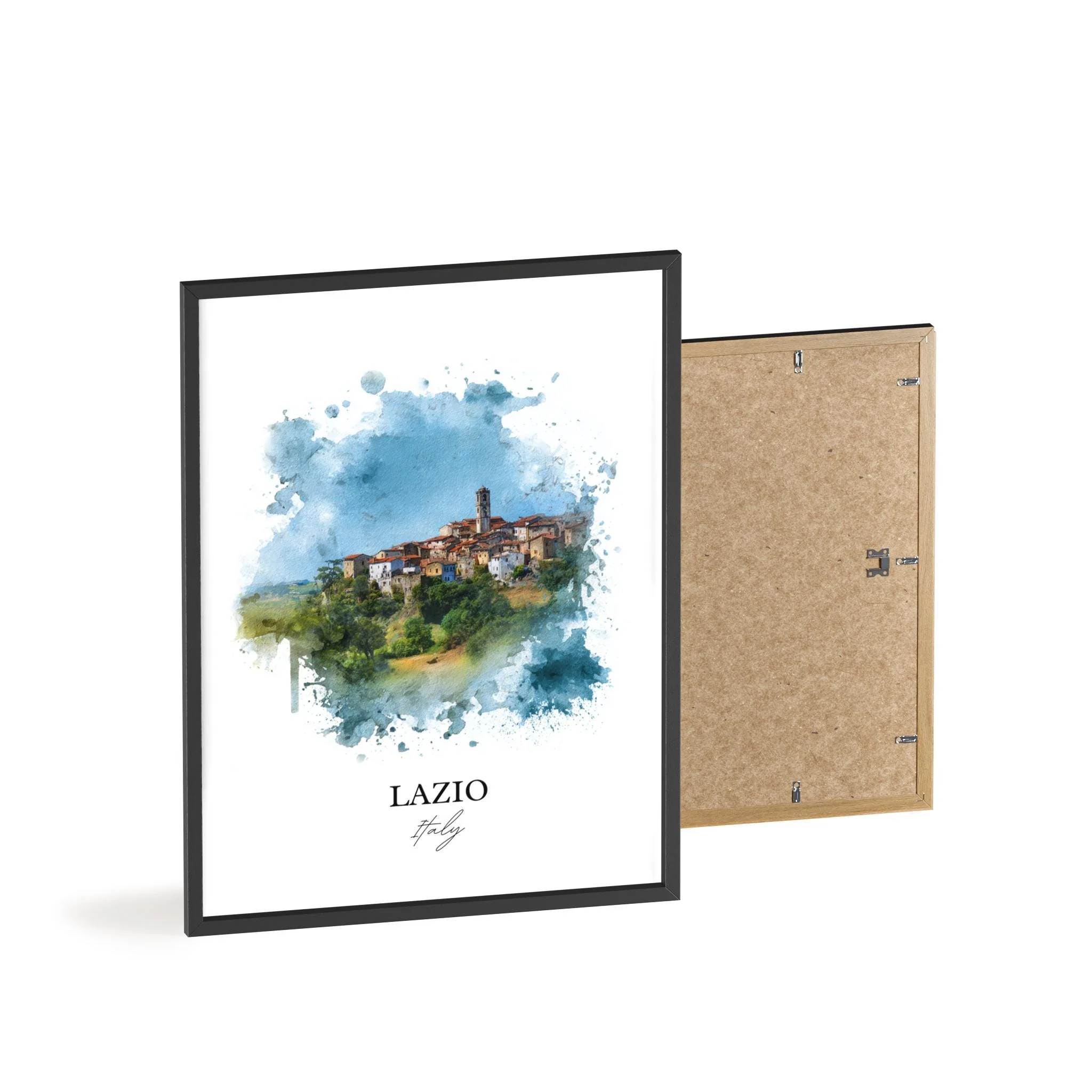 Lazio, Italy – Watercolor Art Print - Image 8