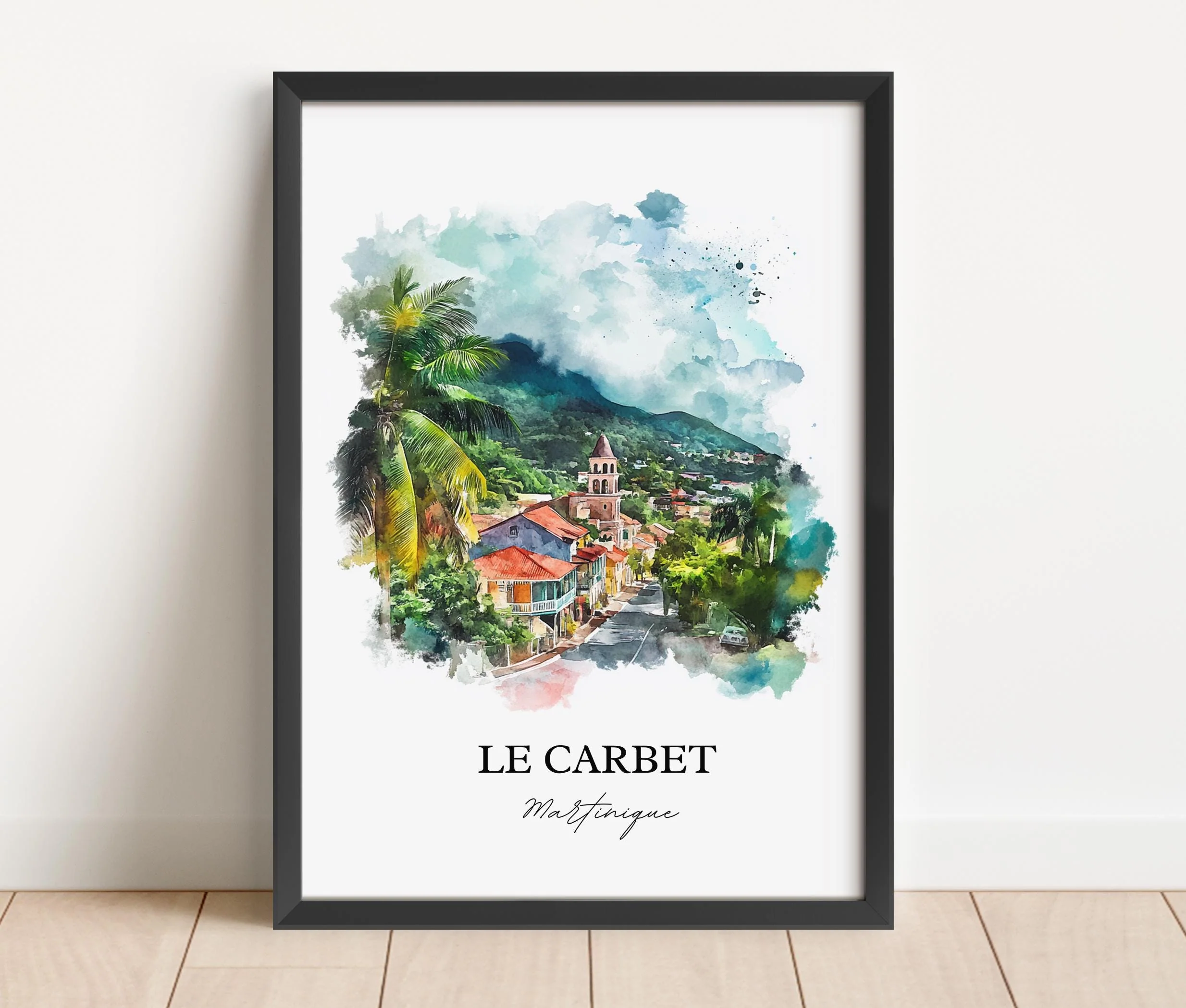 Le Carbet, Martinique – Watercolor Art Print - Image 6