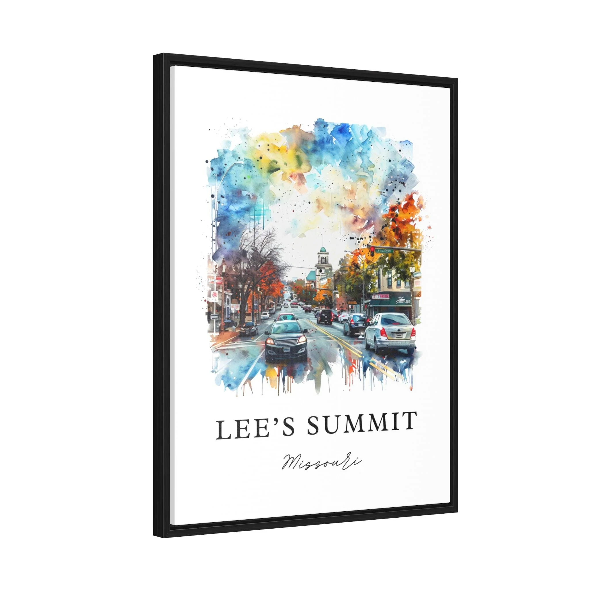 Lee's Summit, USA – Watercolor Art Print - Image 7