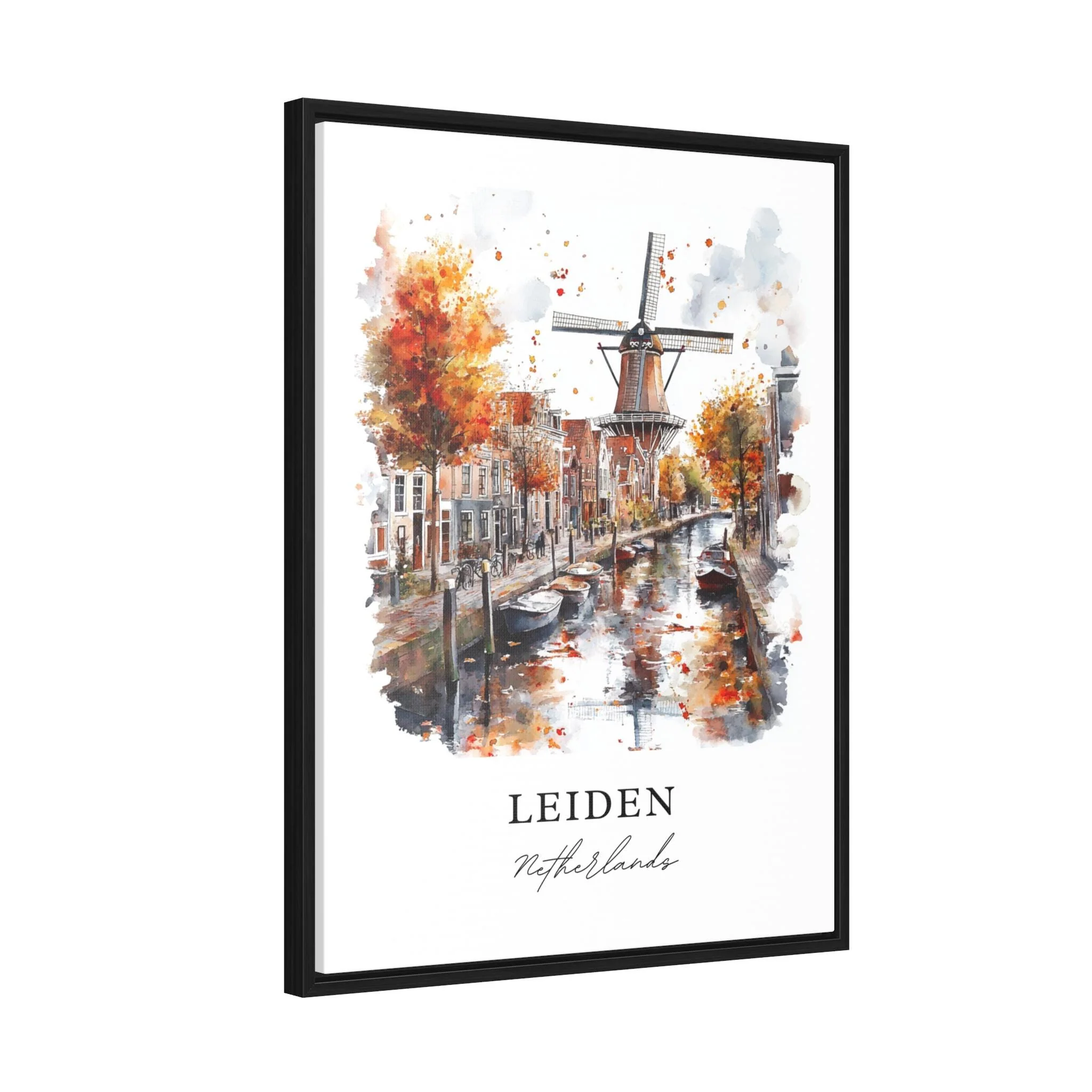 Leiden, Netherlands – Watercolor Art Print - Image 7