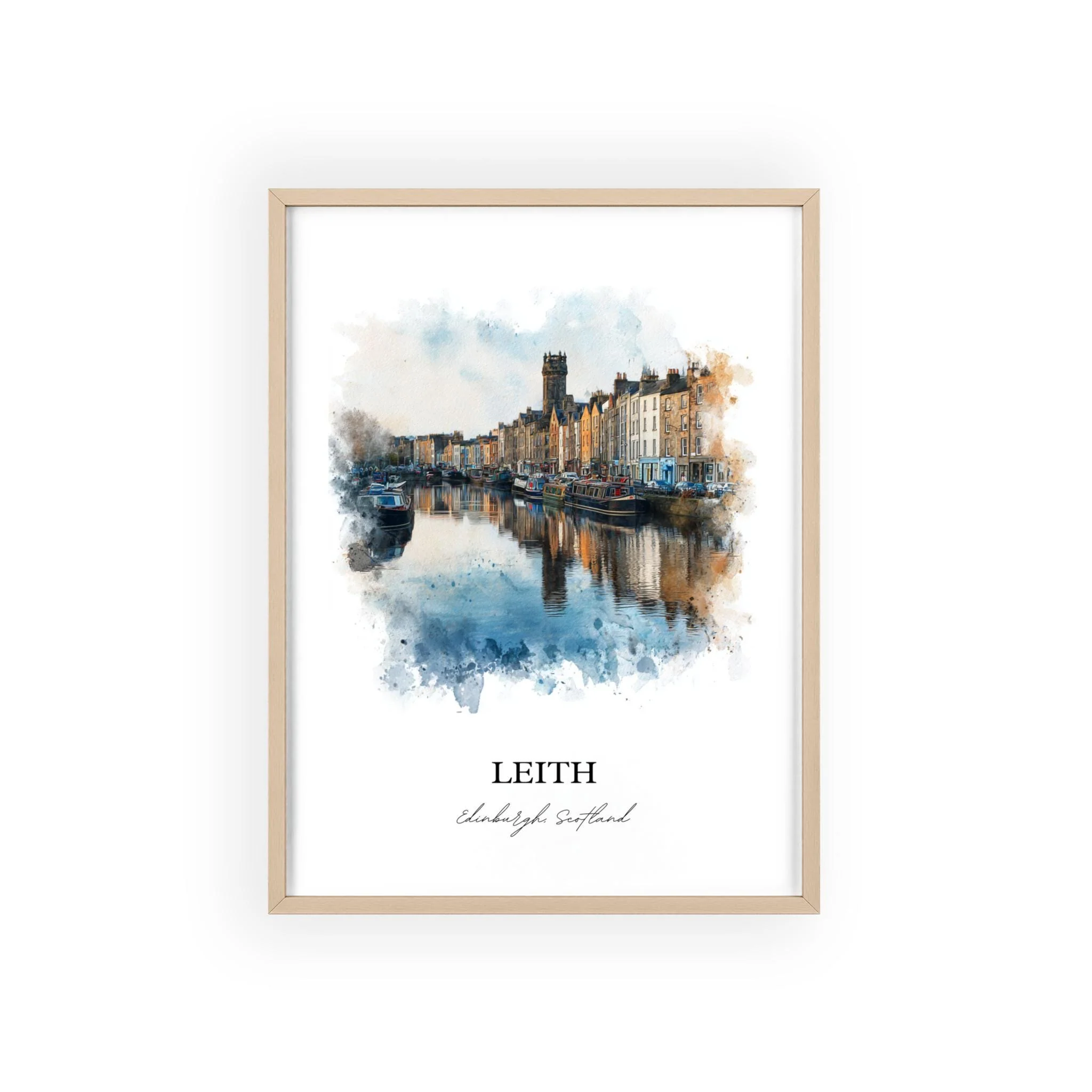 Leith, Scotland – Watercolor Art Print - Image 12