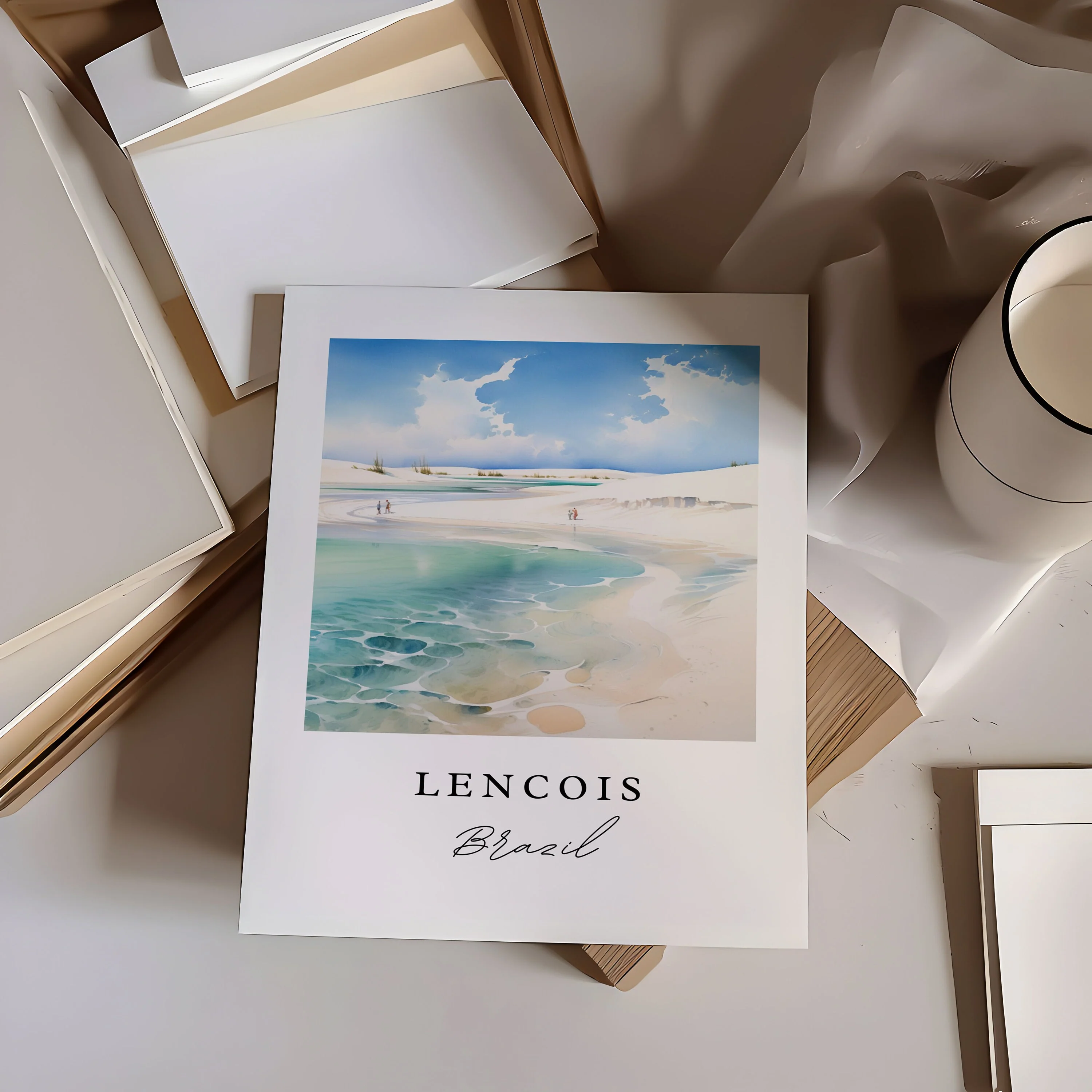 Lençóis, Brazil – Watercolor Art Print - Image 3