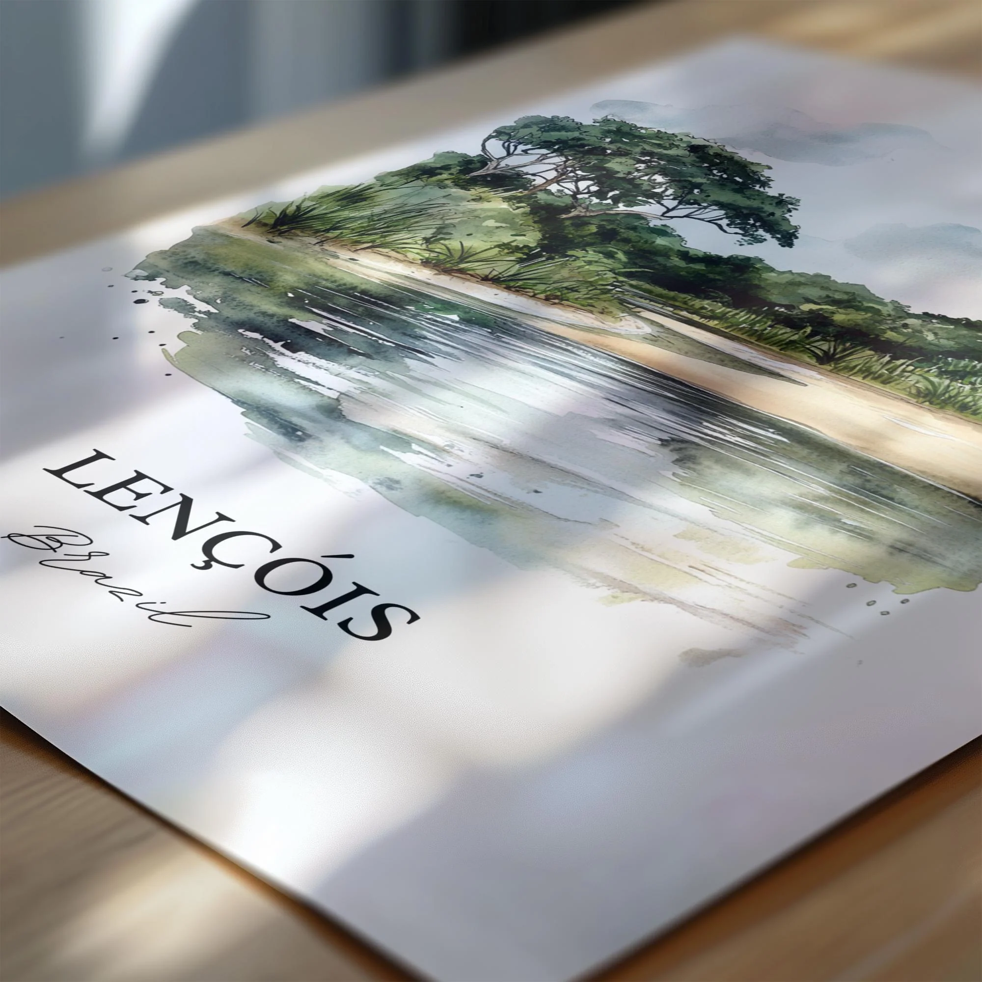 Lençóis, Brazil – Watercolor Art Print - Image 2