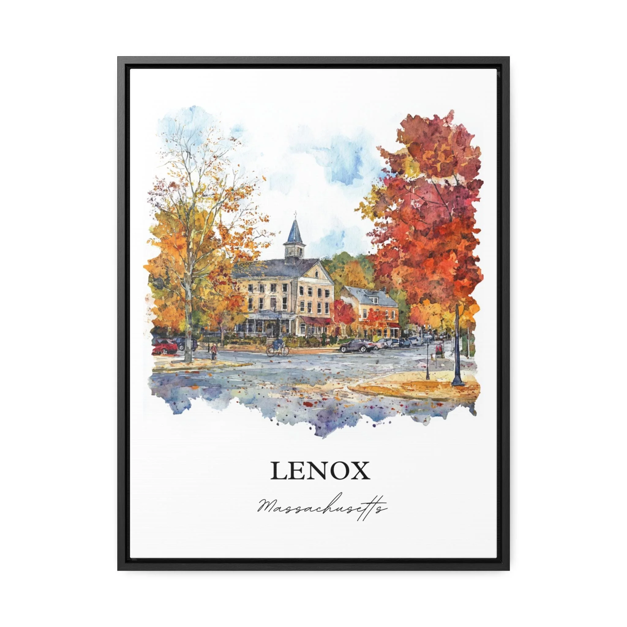 Lenox, Massachusetts, Massachusetts – Watercolor Art Print - Image 7