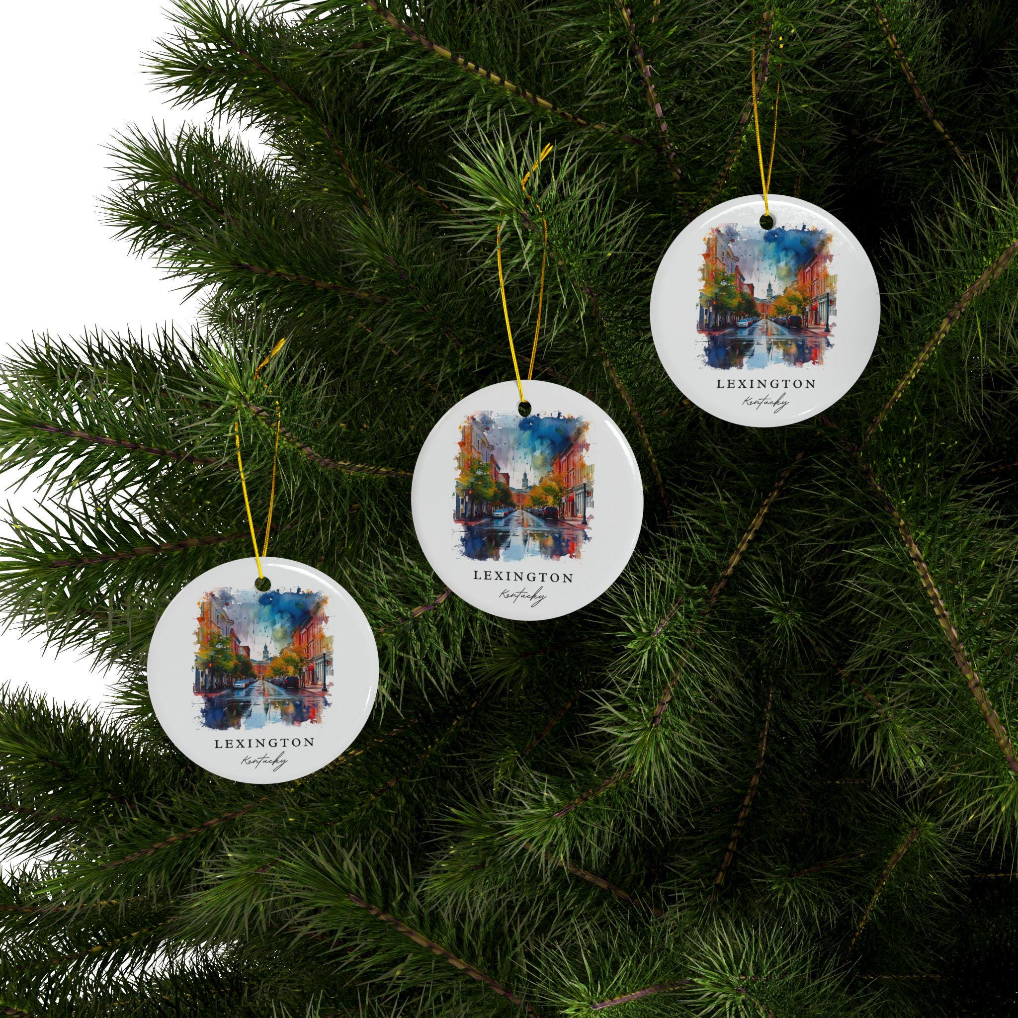 Lexington Kentucky Ornament: Unique Lexington Souvenir, Lexington KY Decor, and Authentic Lexington Christmas Gift - Image 3