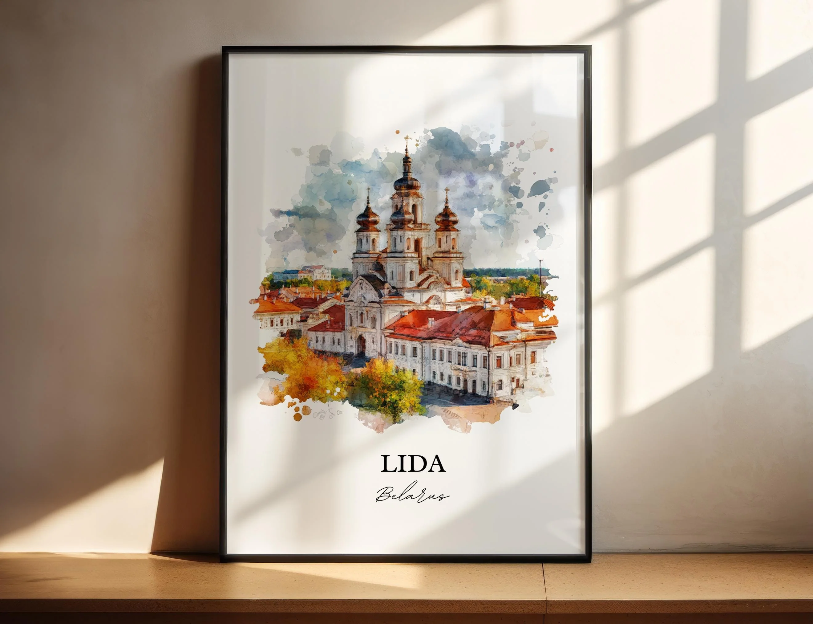 Lida, Belarus – Watercolor Art Print