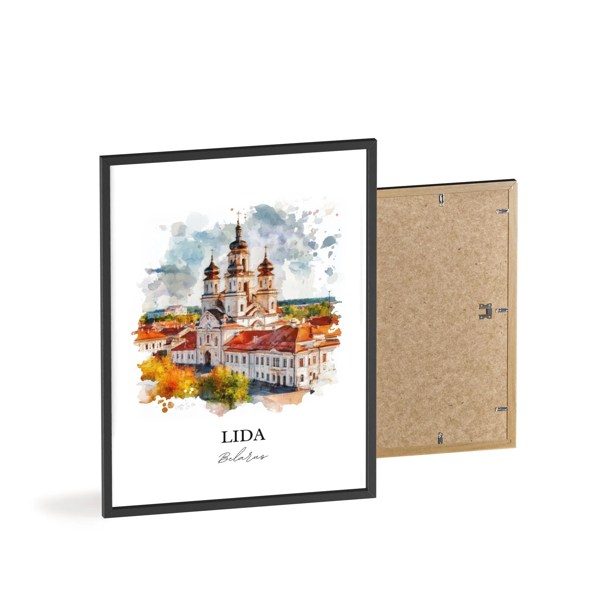 Lida, Belarus – Watercolor Art Print - Image 8