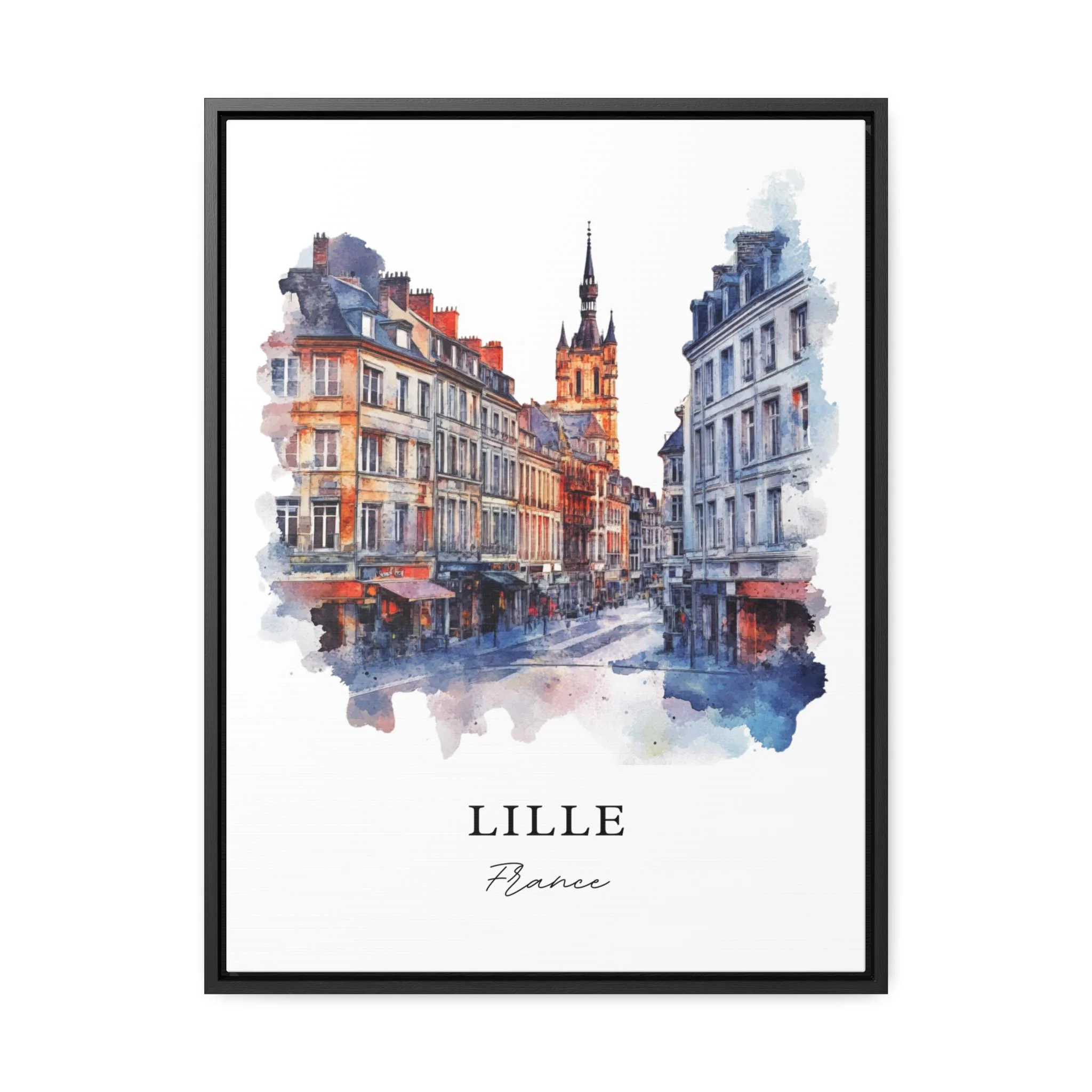 Lille, France – Watercolor Art Print