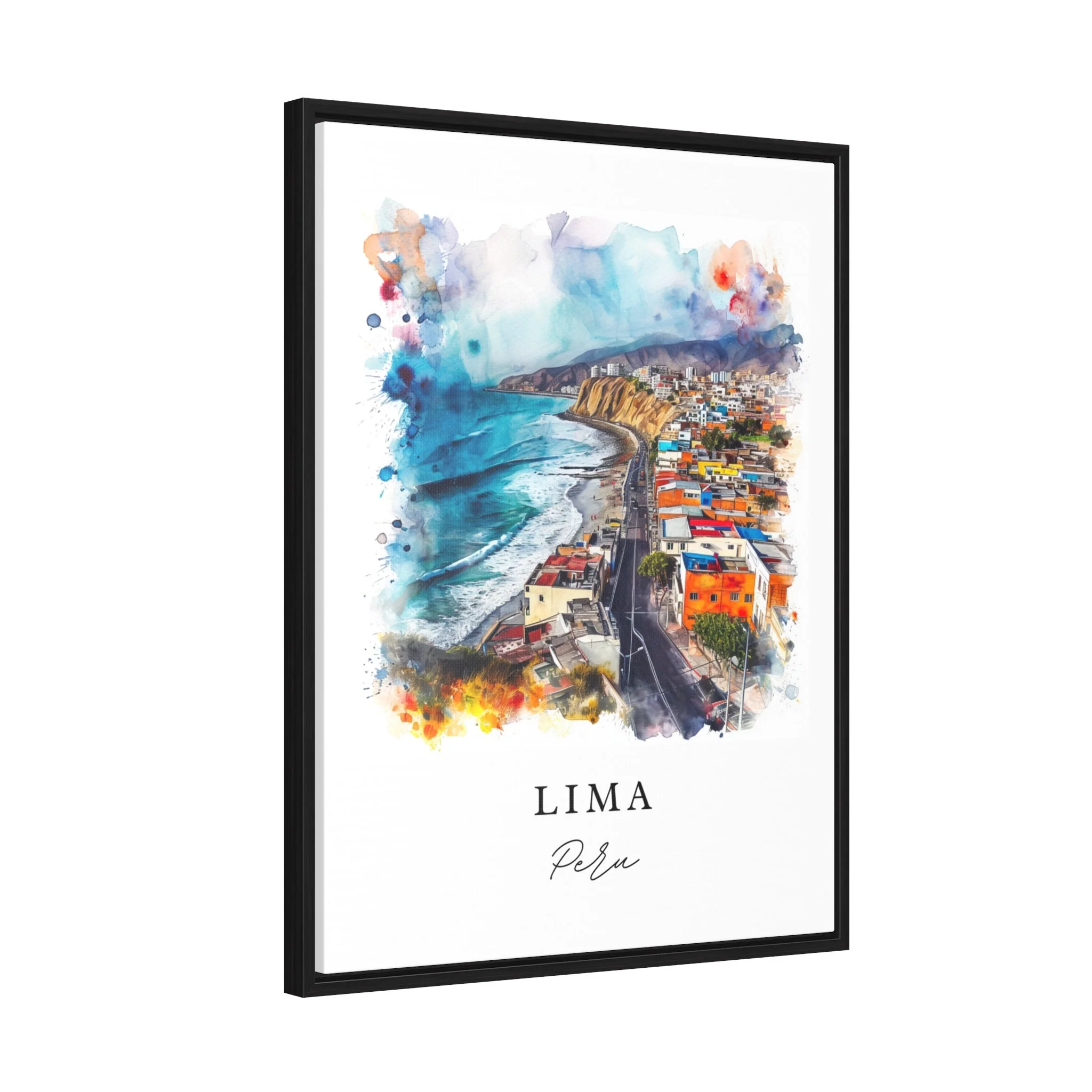 Lima, Peru – Watercolor Art Print - Image 6