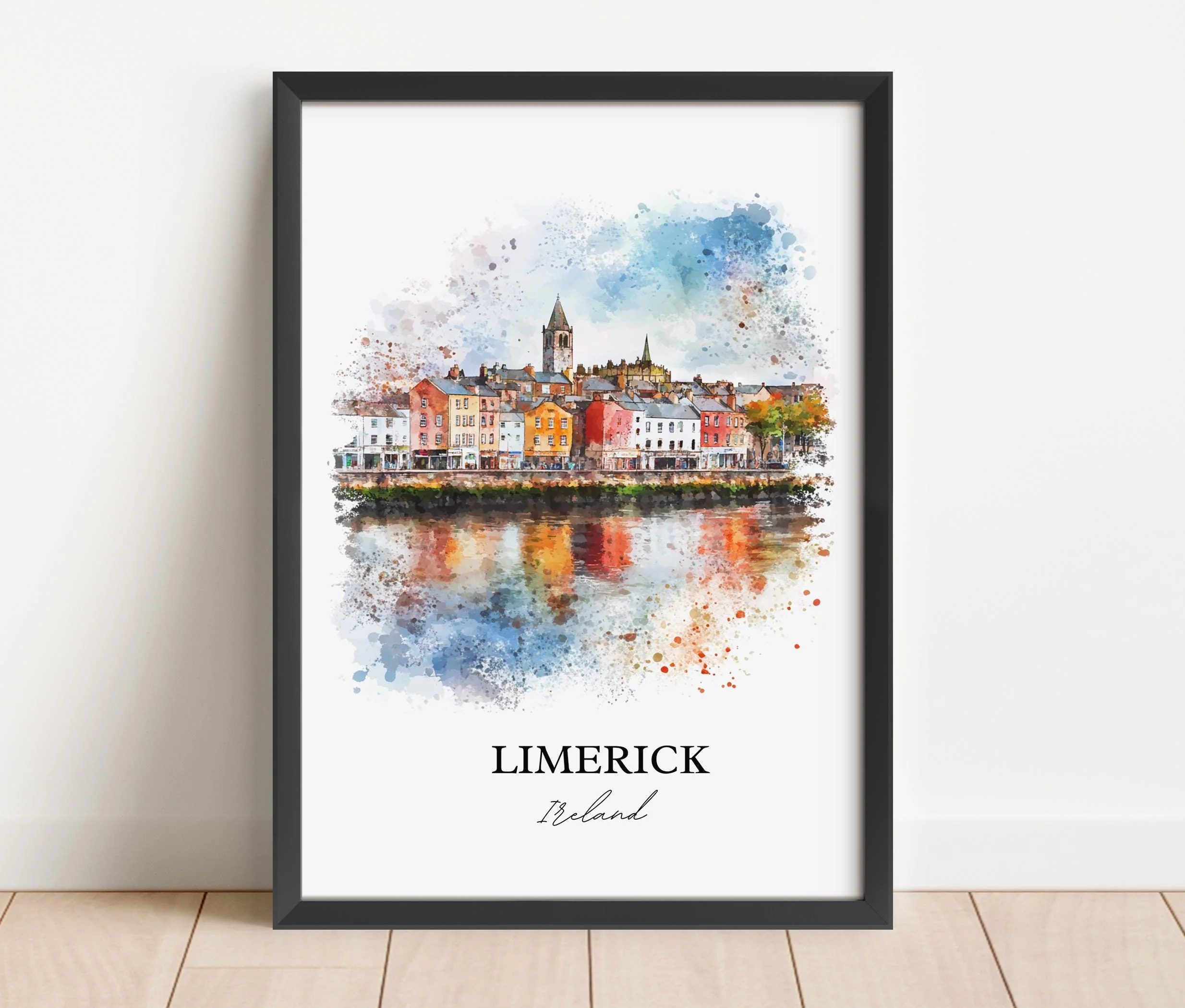 Limerick, Ireland – Watercolor Art Print - Image 6