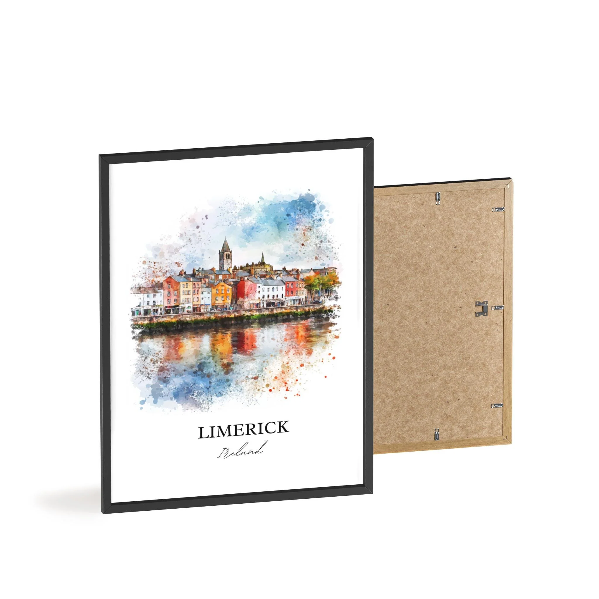 Limerick, Ireland – Watercolor Art Print - Image 9