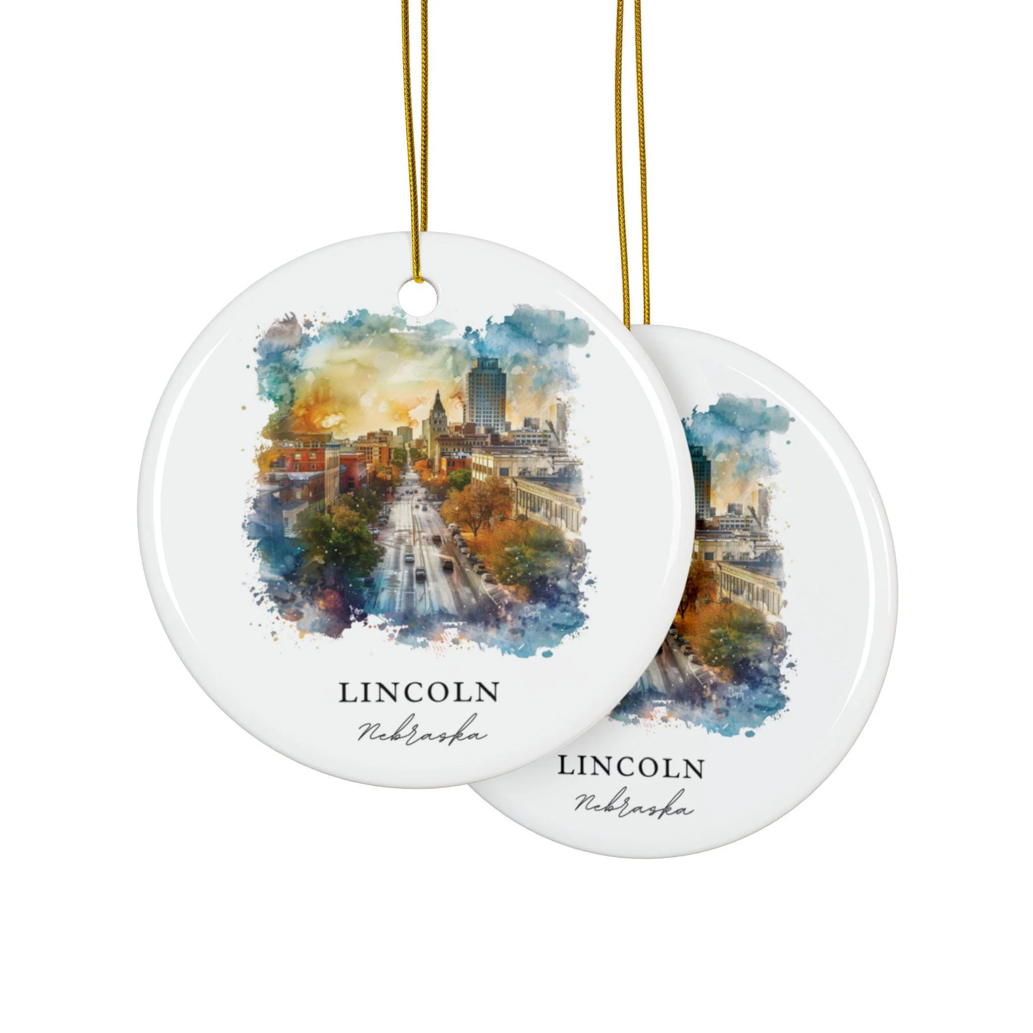 Lincoln NE Ornament: Unique Lincoln Nebraska Souvenir, Lincoln Nebraska Decor, and Lincoln NE Christmas Gift - Image 4