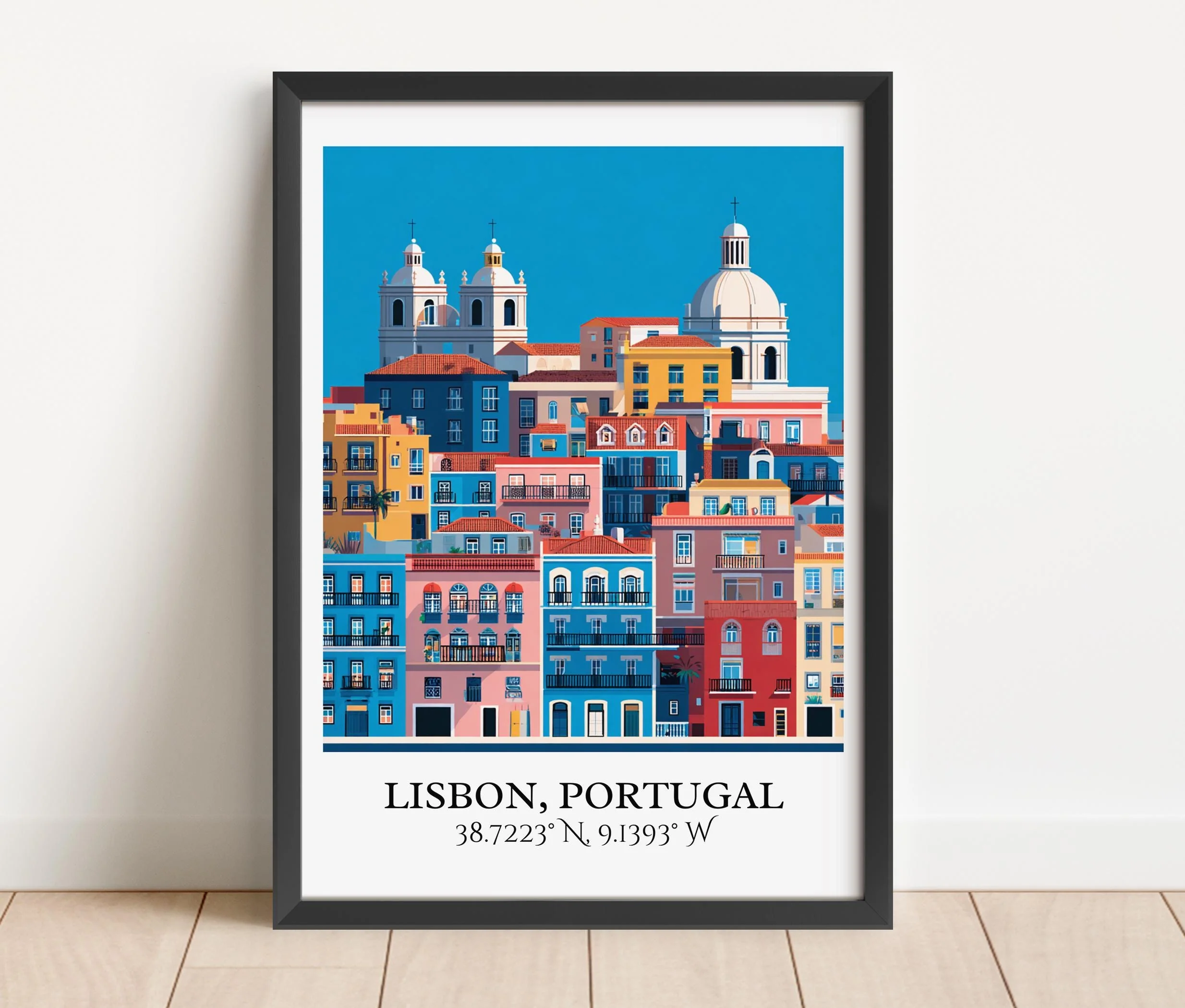 Lisbon, Portugal – Watercolor Art Print