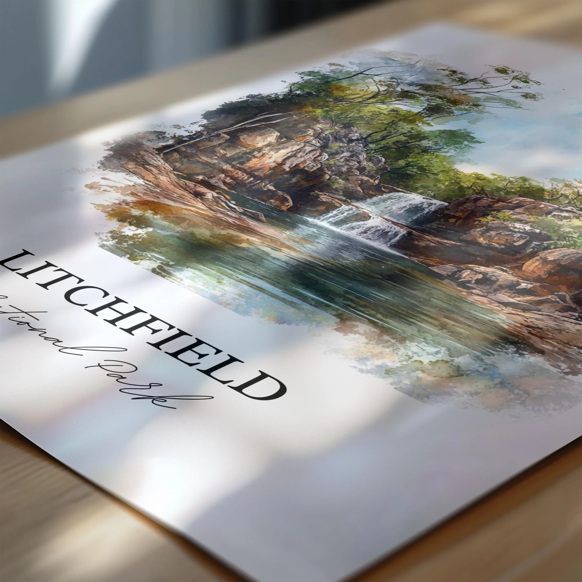 Litchfield Park, Australia – Watercolor Art Print - Image 2