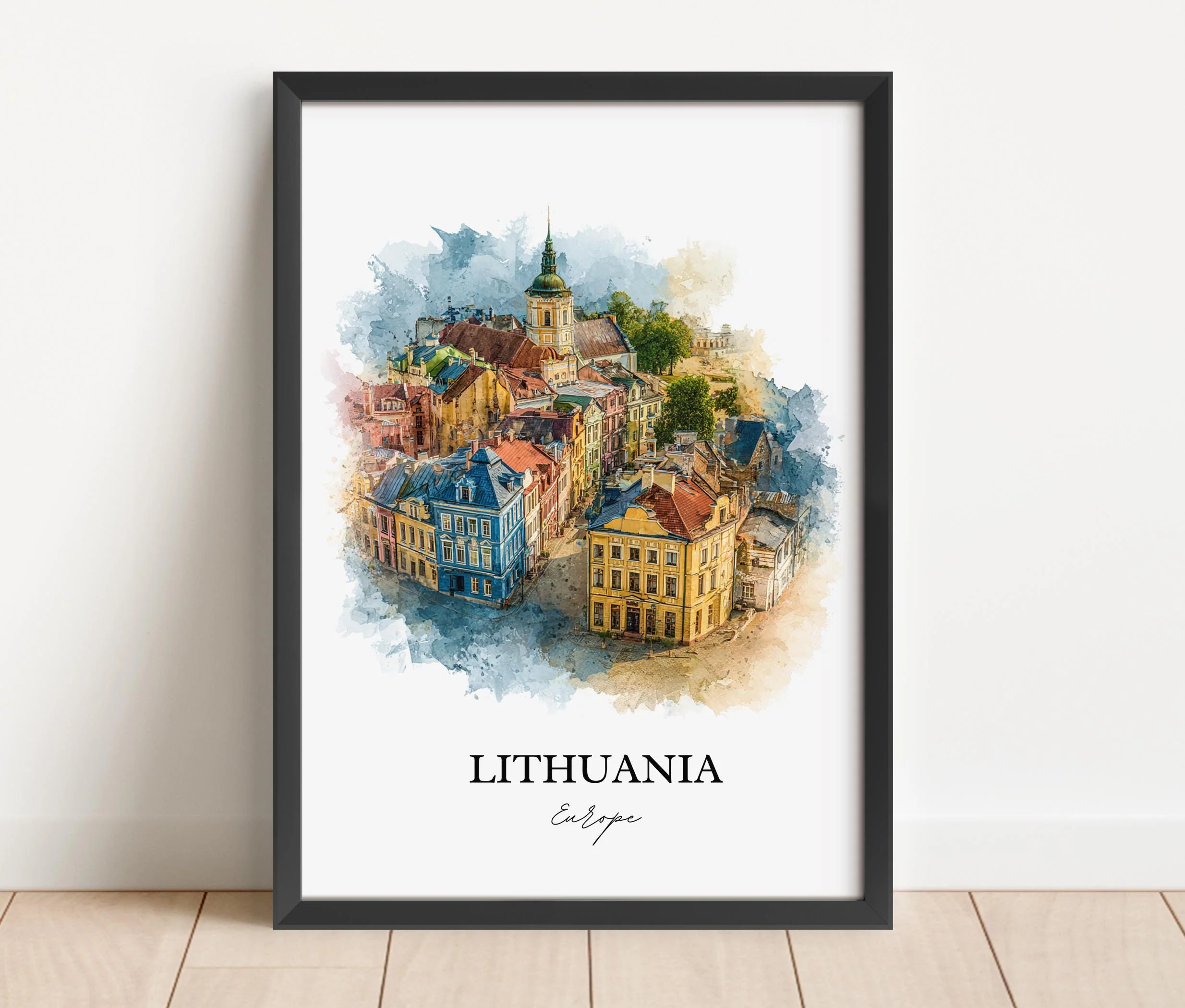Lithuania, Lithuania – Watercolor Art Print - Image 3