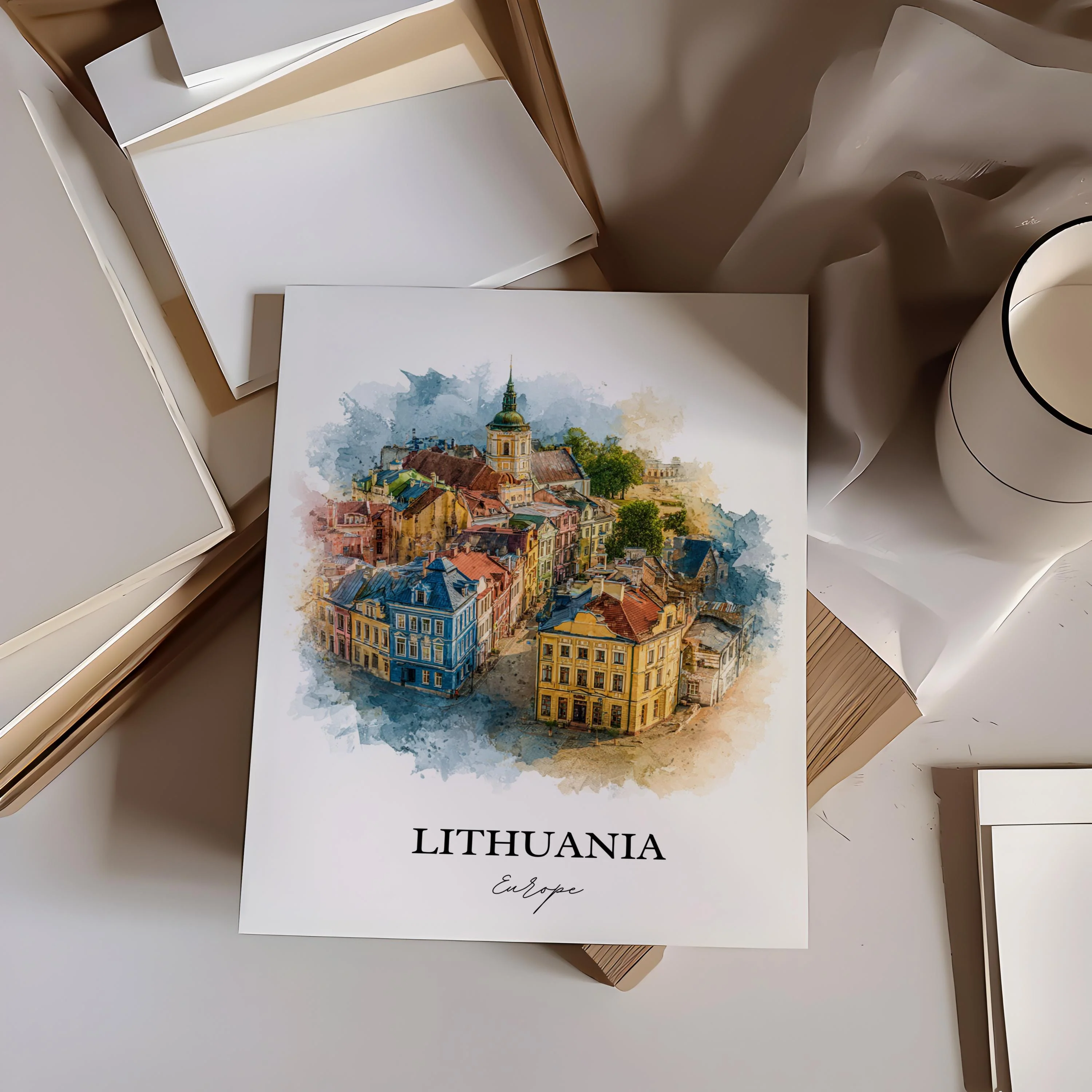 Lithuania, Lithuania – Watercolor Art Print - Image 5