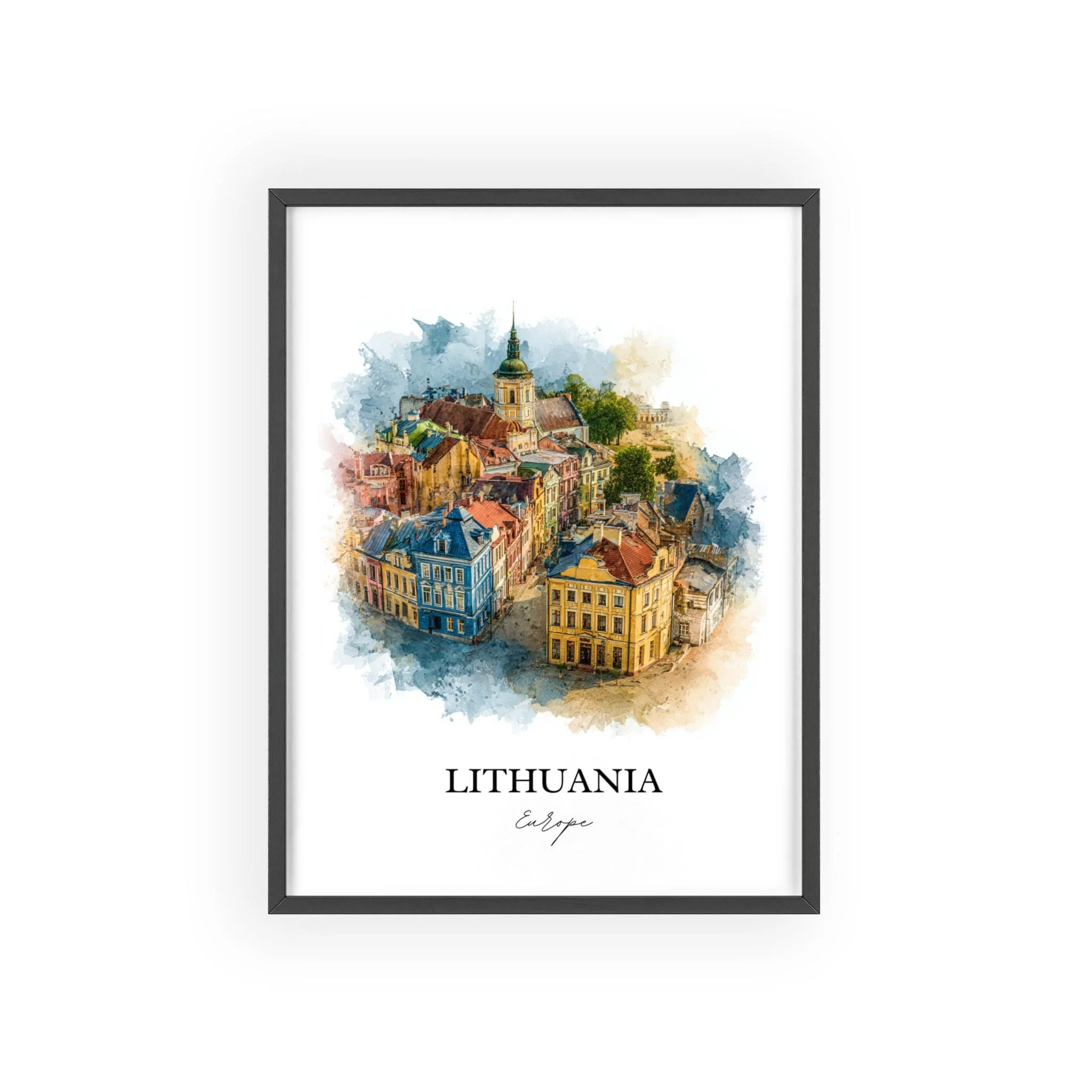 Lithuania, Lithuania – Watercolor Art Print - Image 7