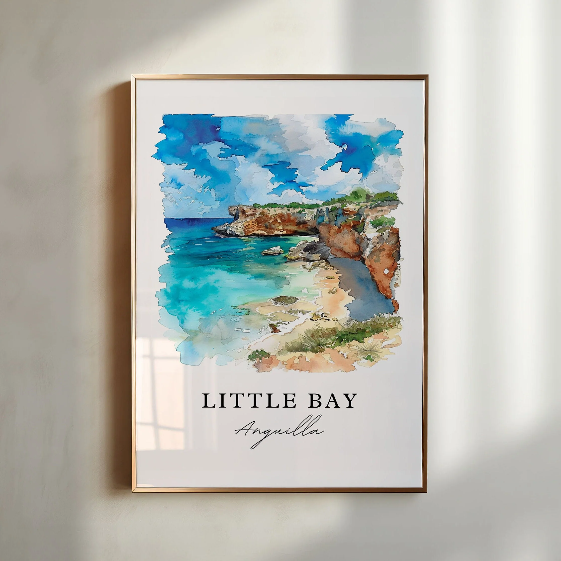 Little Bay, Anguilla – Watercolor Art Print