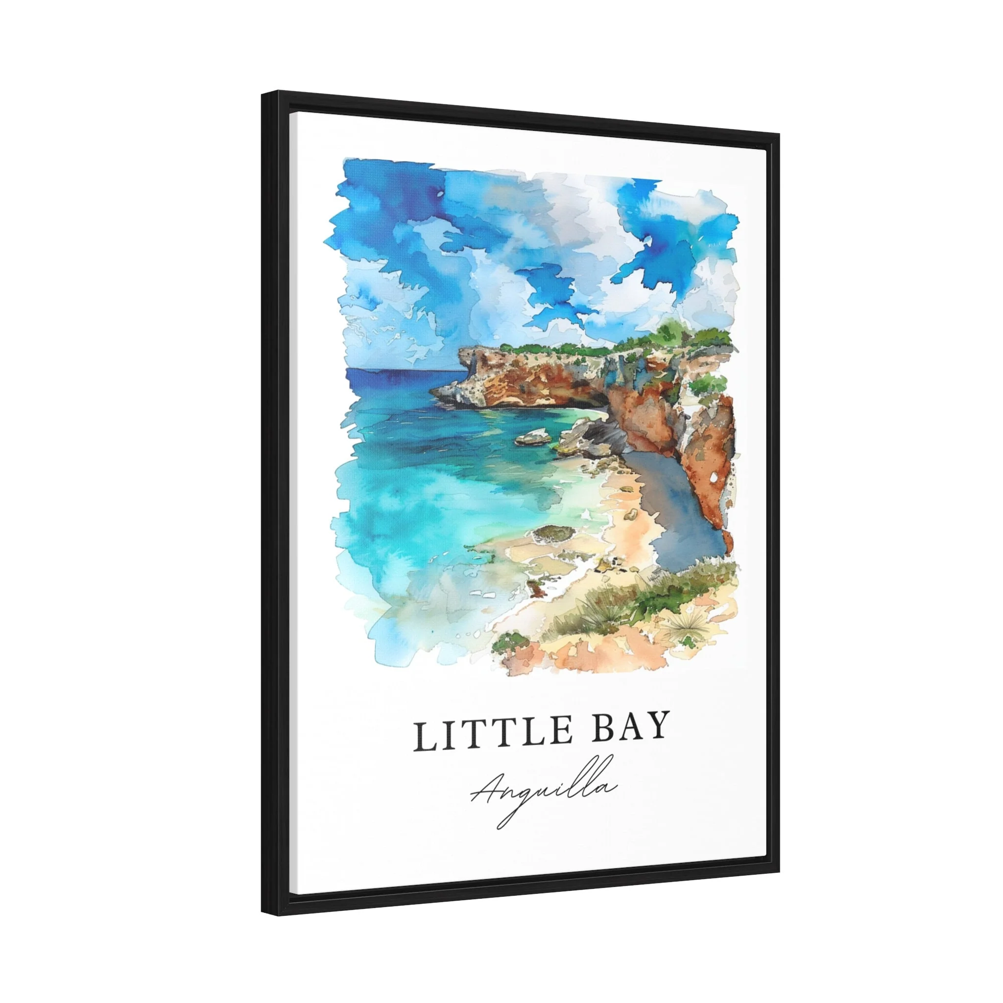 Little Bay, Anguilla – Watercolor Art Print - Image 6