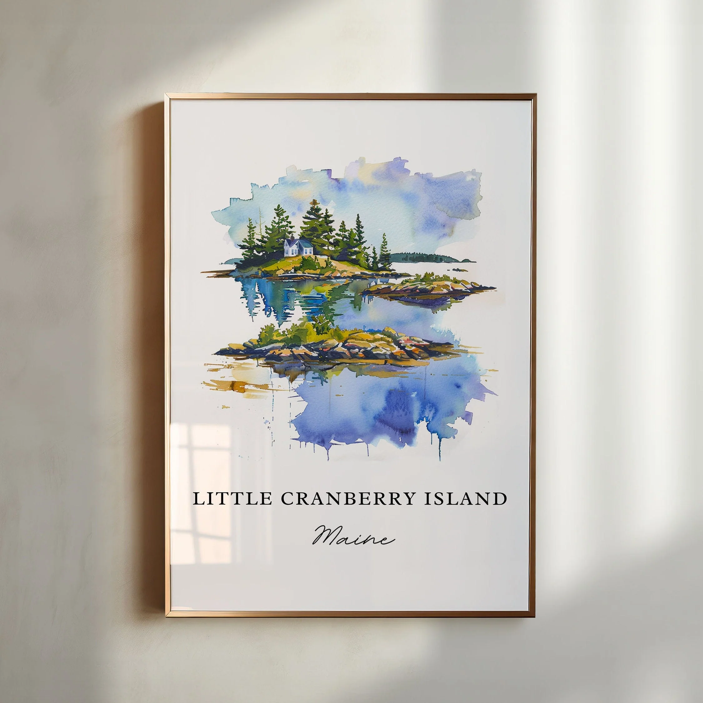 Little Cranberry Island, Maine – Watercolor Art Print
