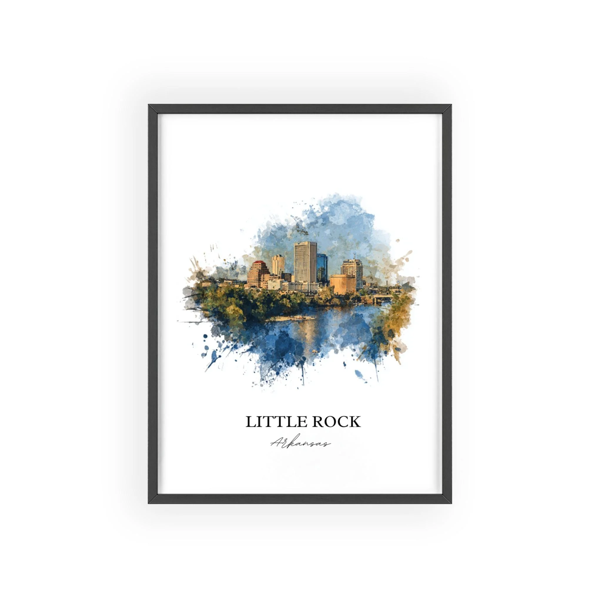 Little Rock, Arkansas – Watercolor Art Print - Image 10