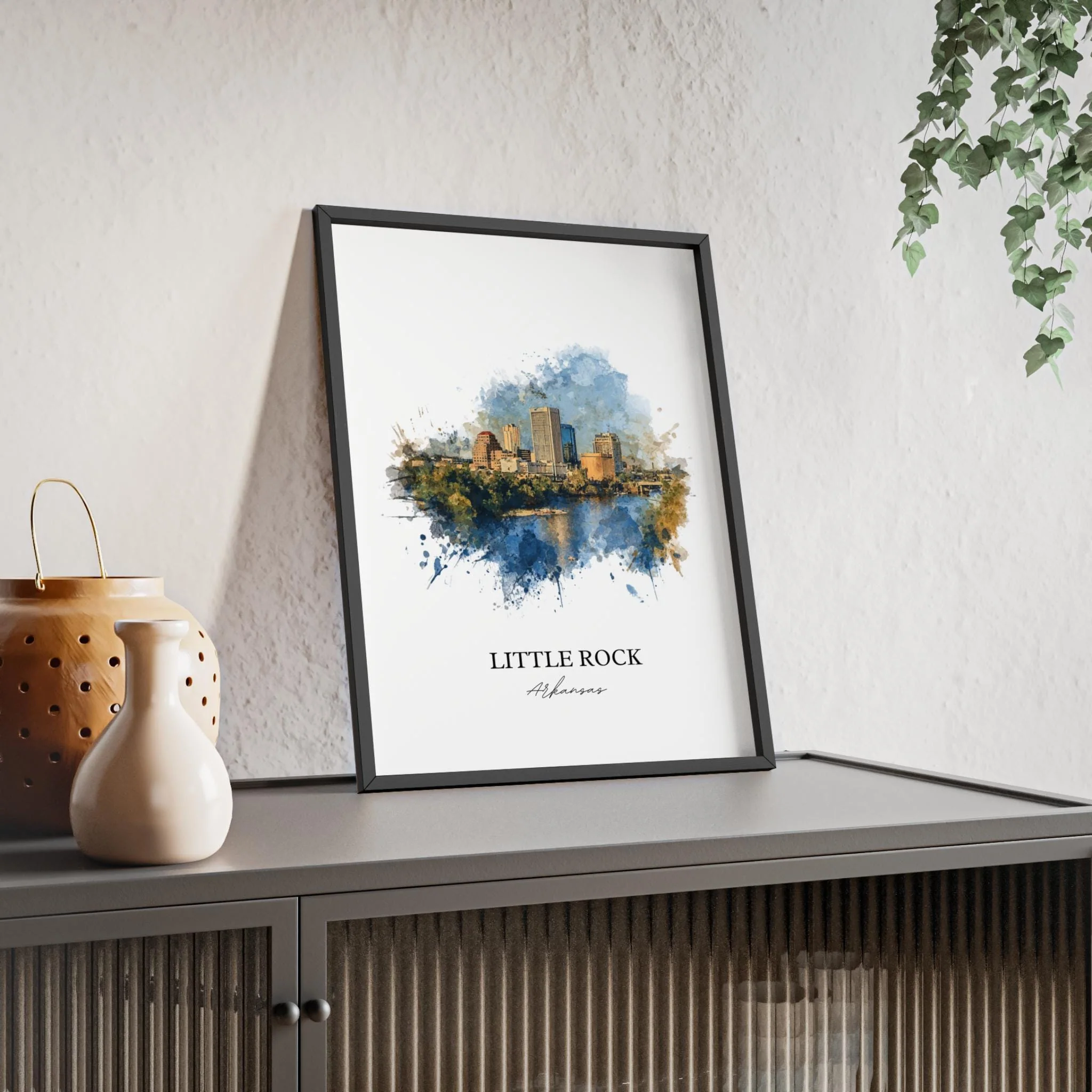 Little Rock, Arkansas – Watercolor Art Print - Image 5