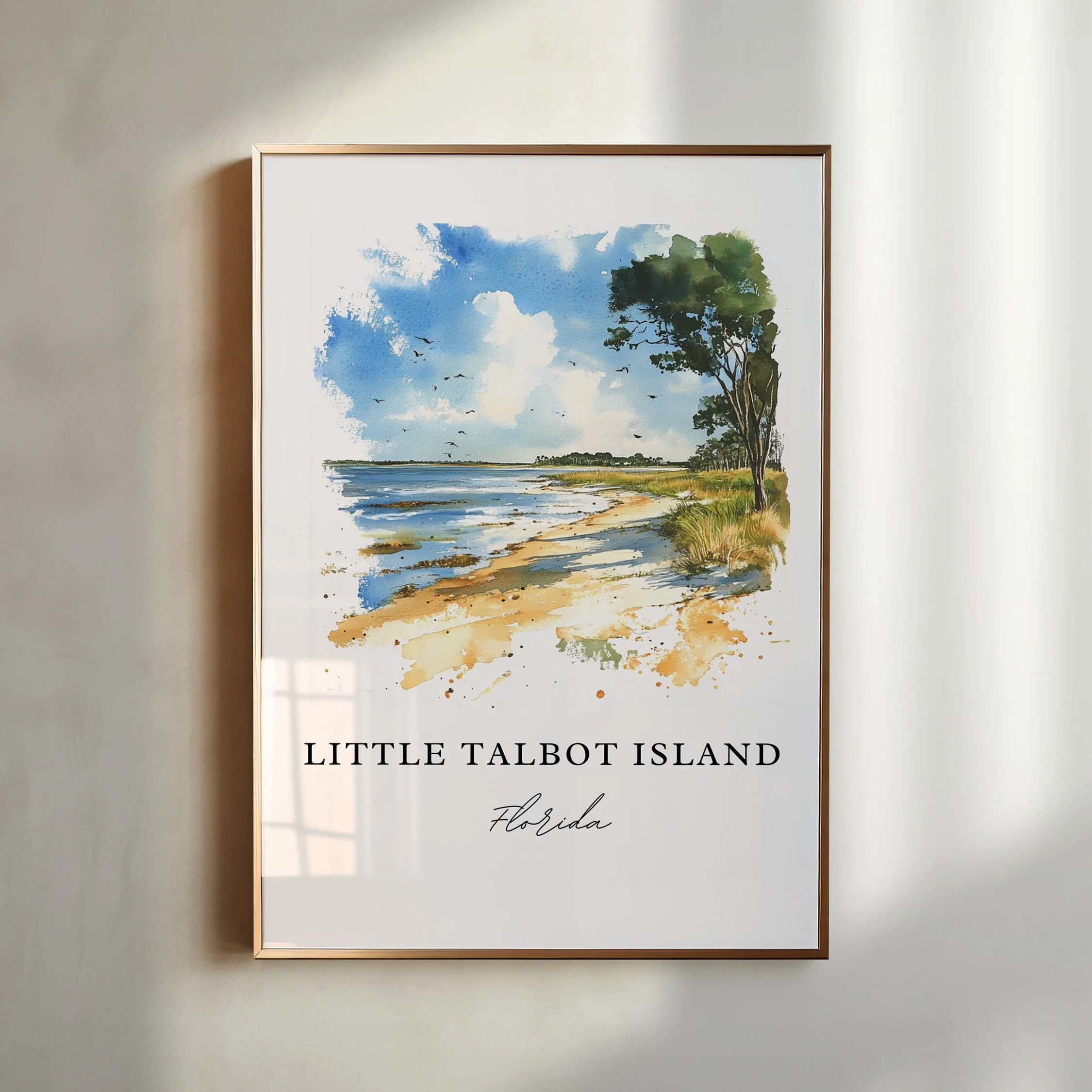 Little Talbot Island, USA – Watercolor Art Print