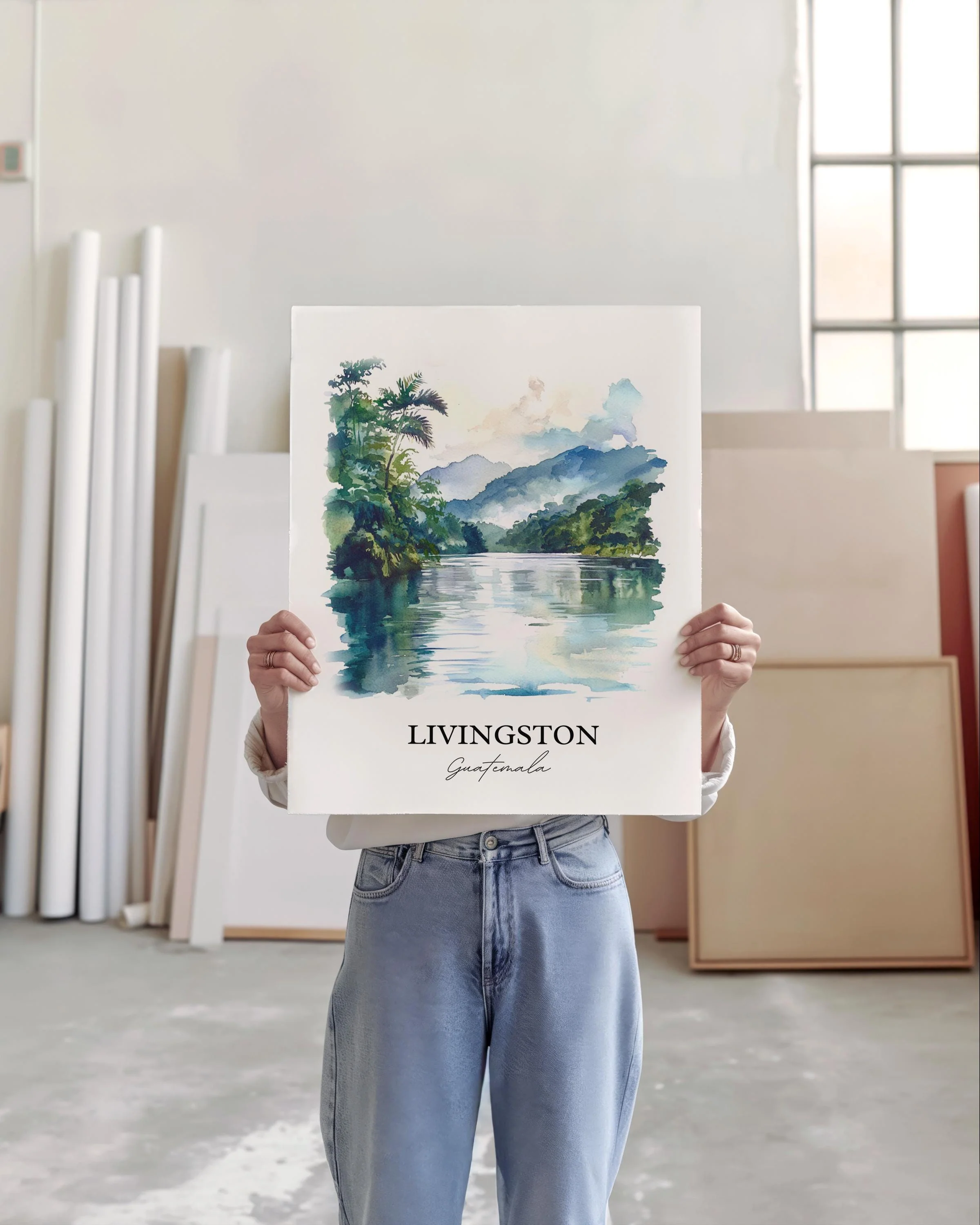 Livingston, Guatemala – Watercolor Art Print - Image 4