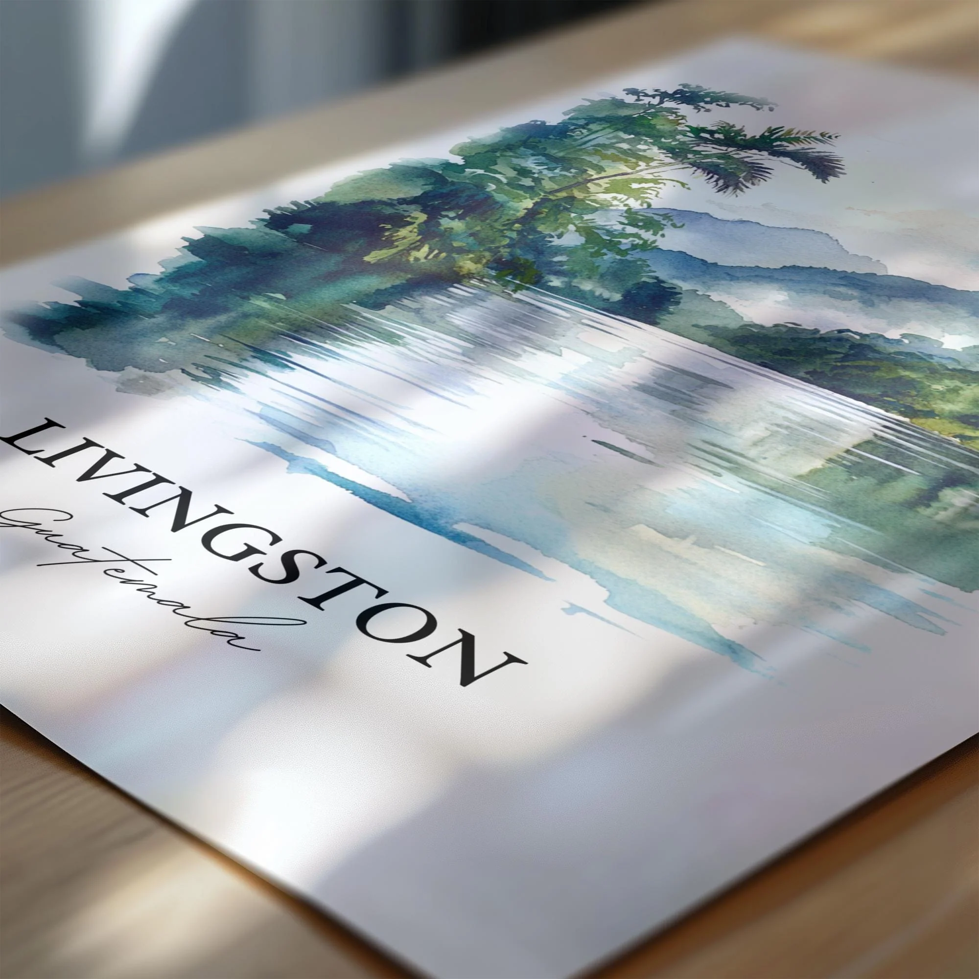 Livingston, Guatemala – Watercolor Art Print - Image 6