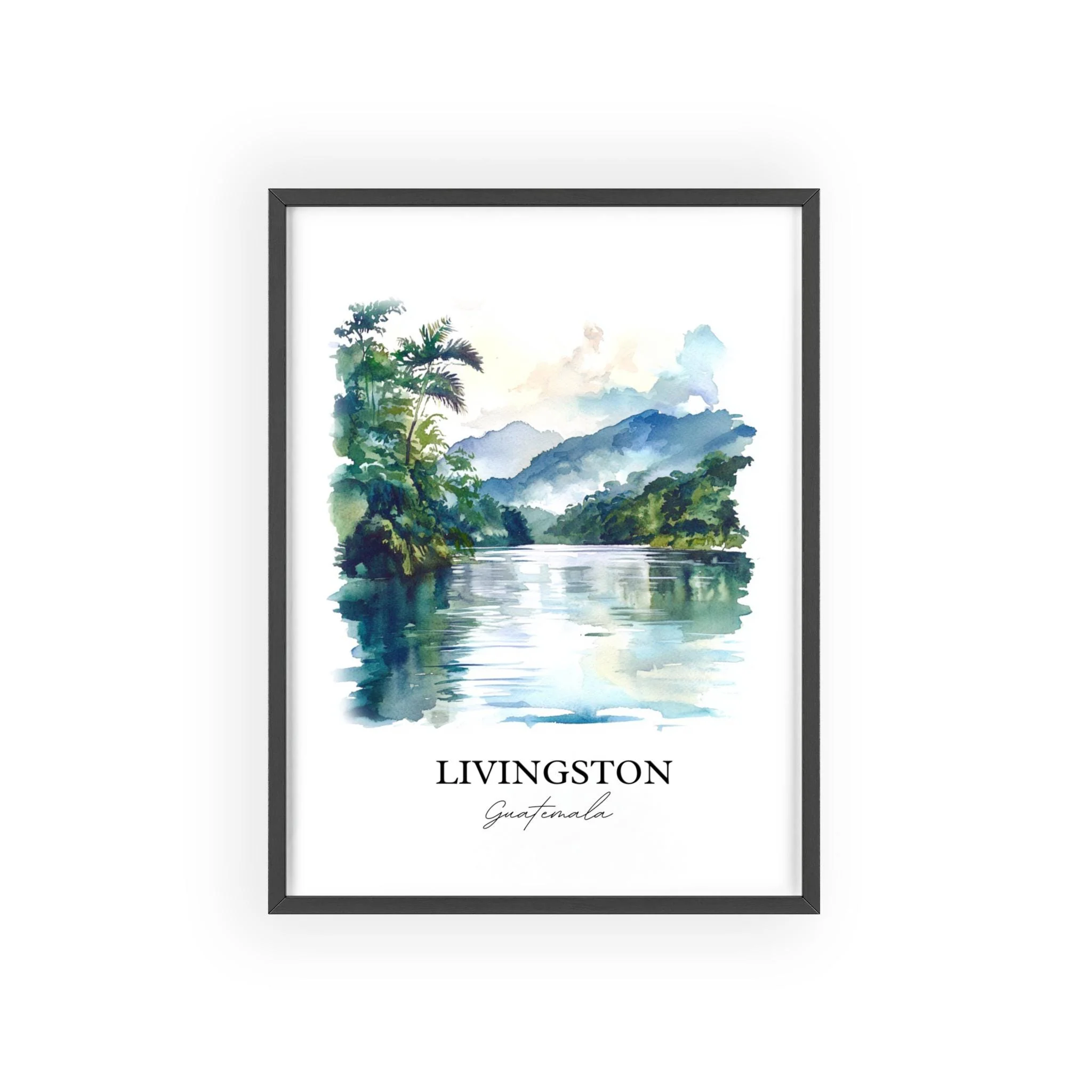 Livingston, Guatemala – Watercolor Art Print - Image 7