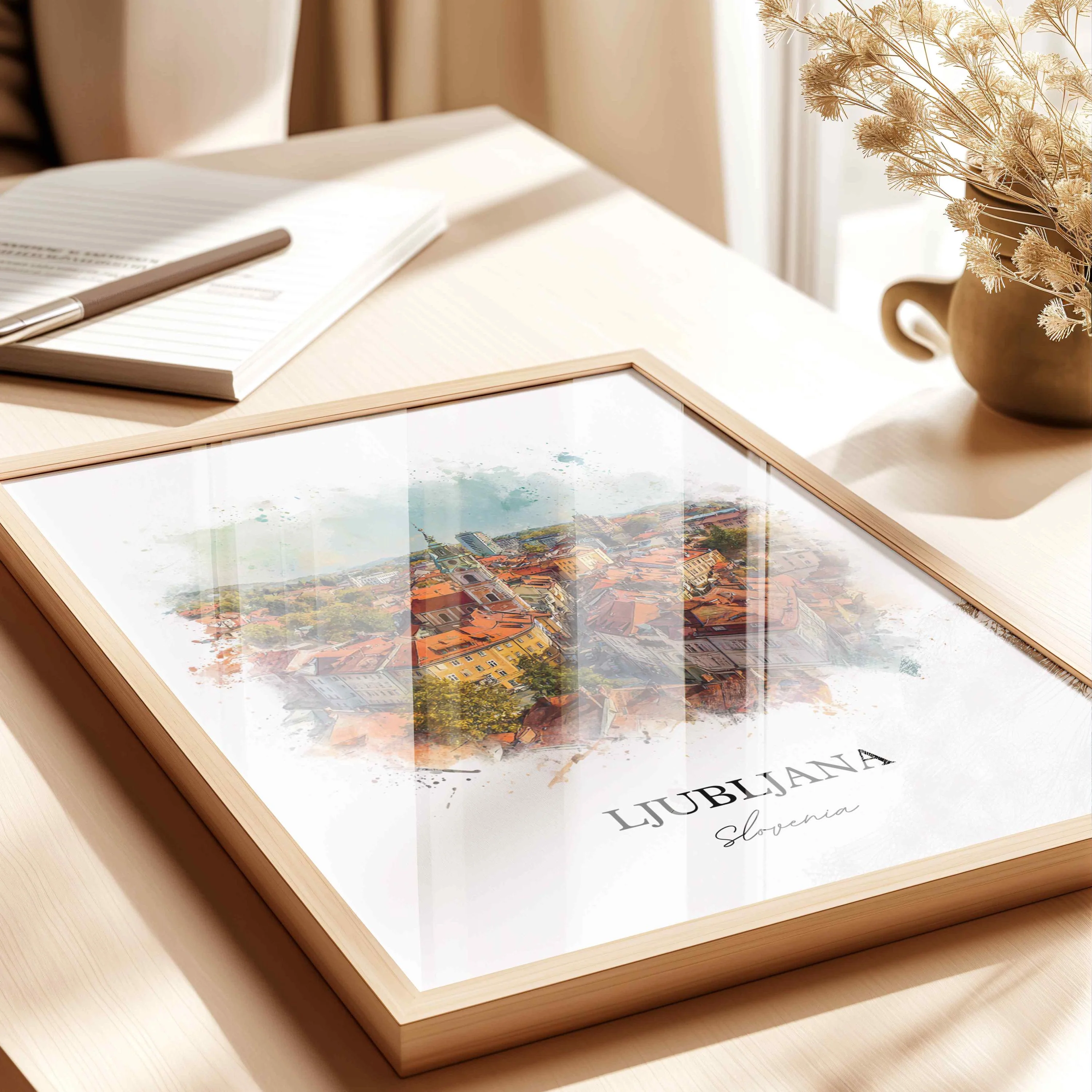 Ljubljana, Slovenia – Watercolor Art Print - Image 8