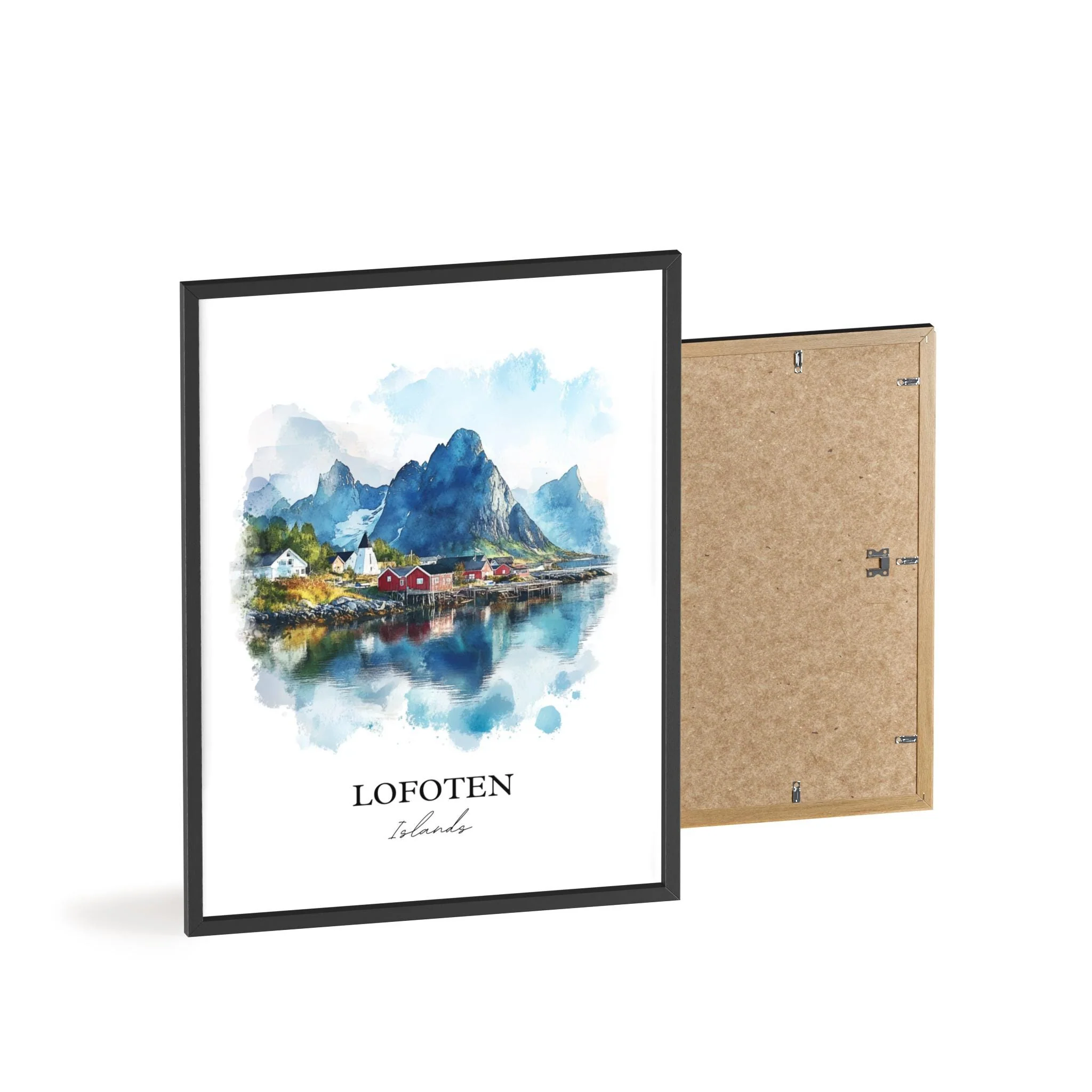 Lofoten Islands, Norway – Watercolor Art Print - Image 8