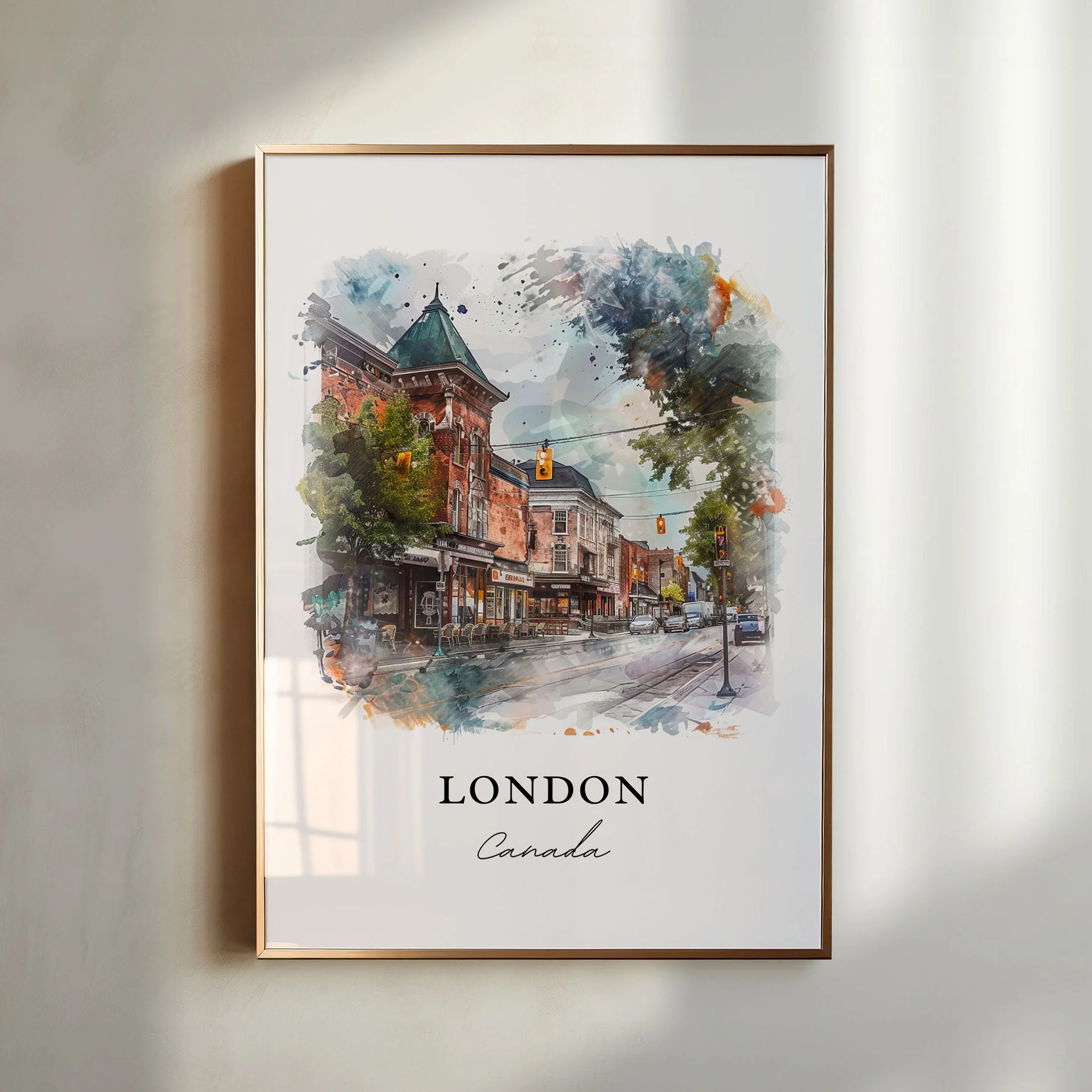 London, Canada – Watercolor Art Print