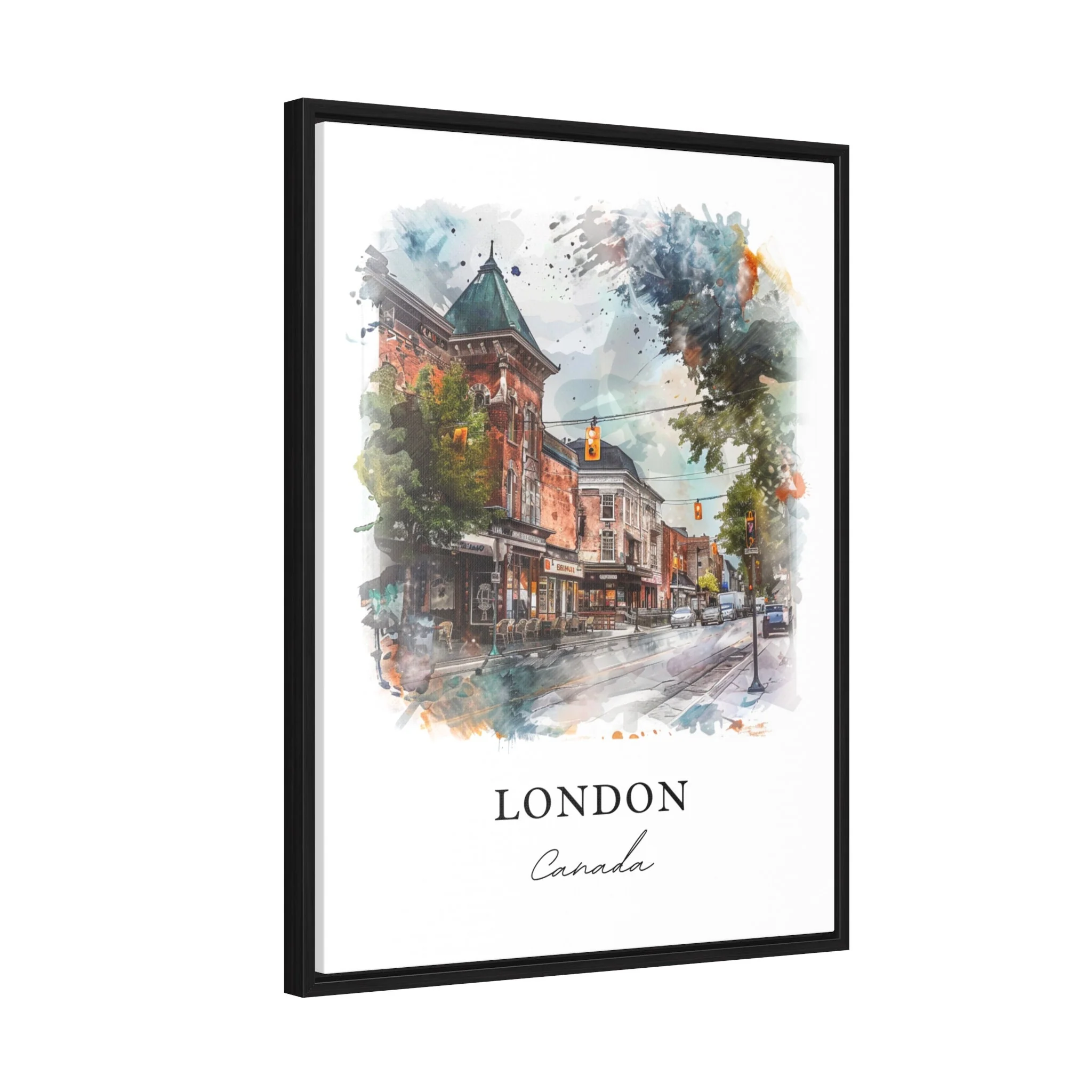 London, Canada – Watercolor Art Print - Image 6