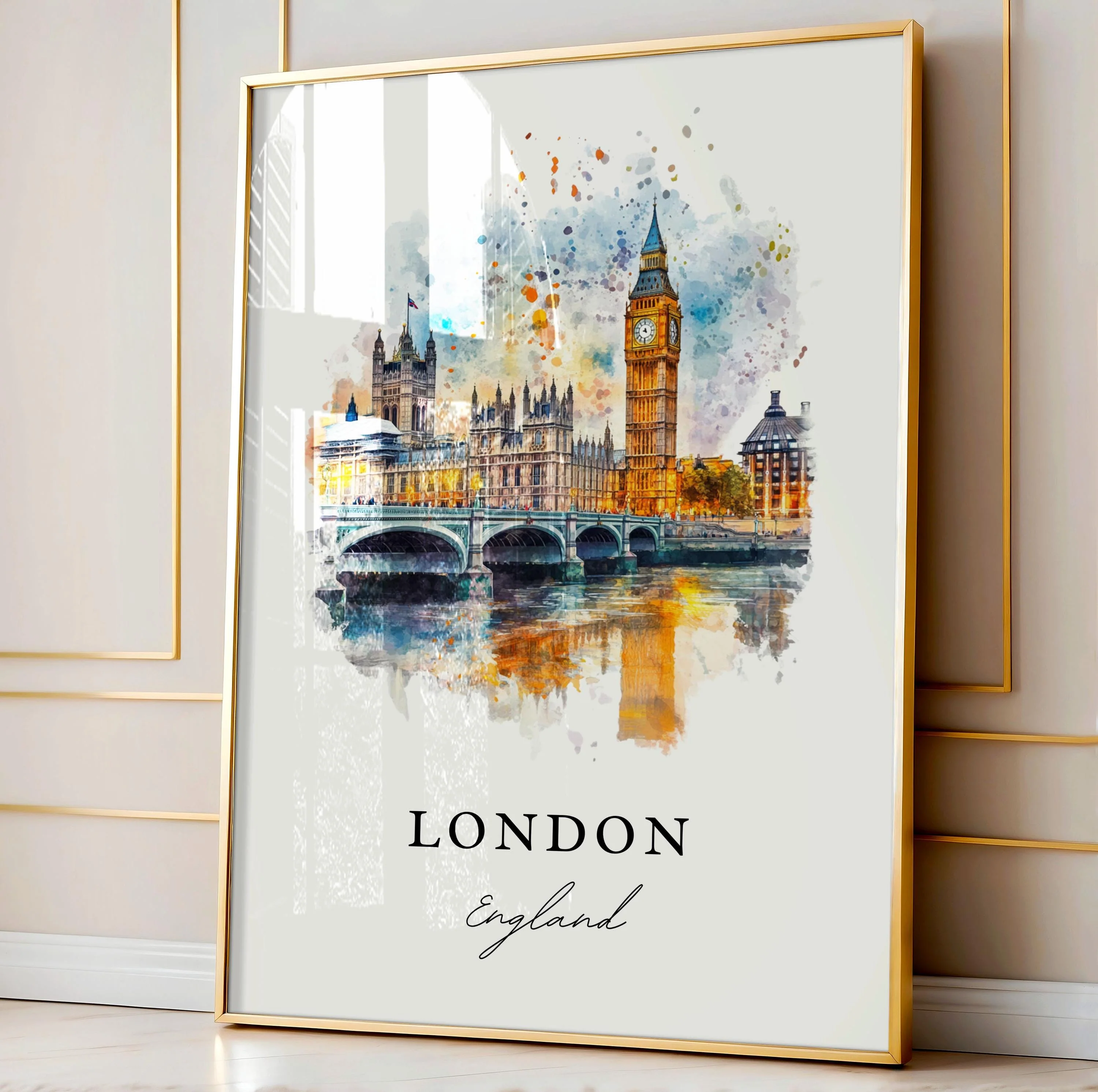 London, England – Watercolor Art Print - Image 4