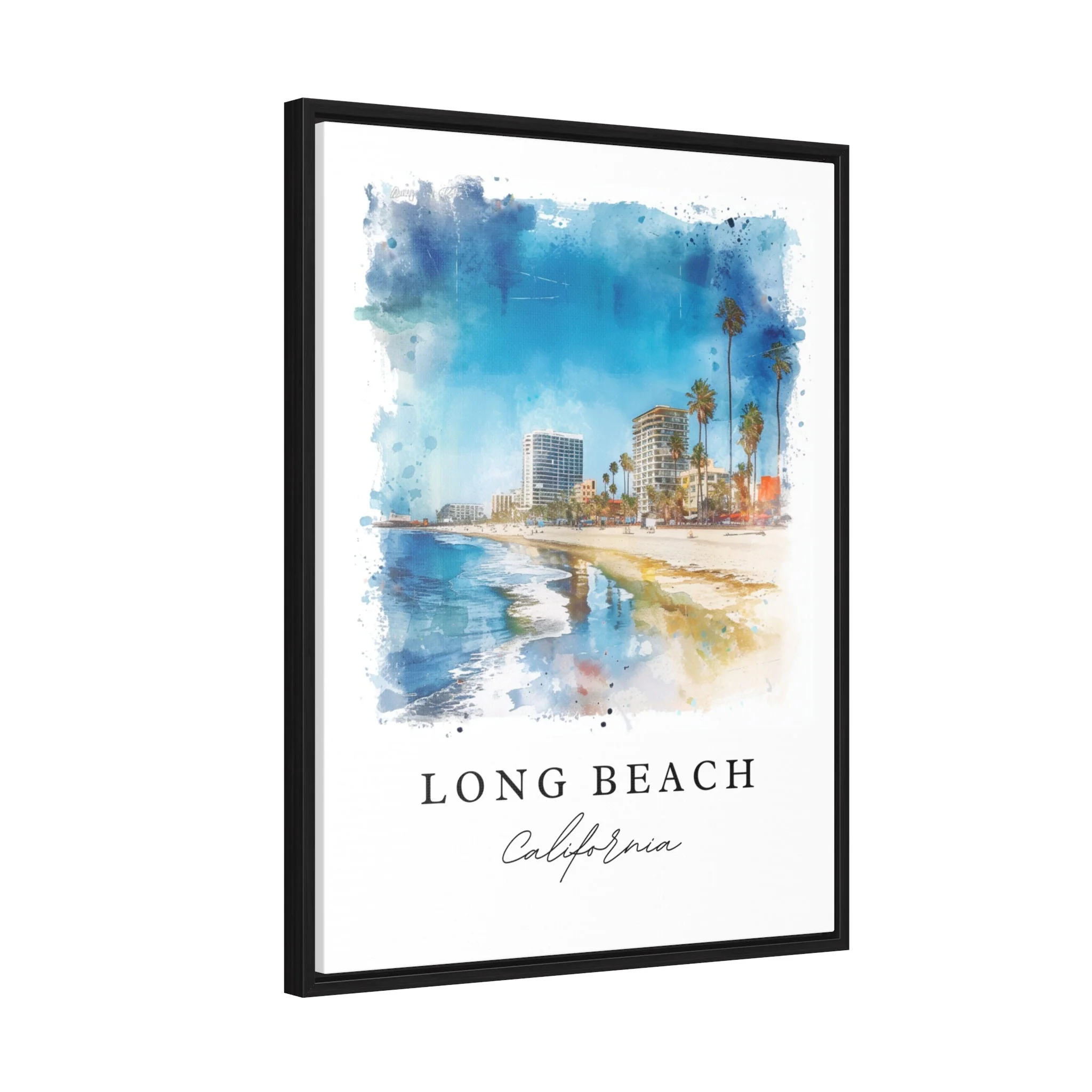 Long Beach, USA – Watercolor Art Print - Image 7