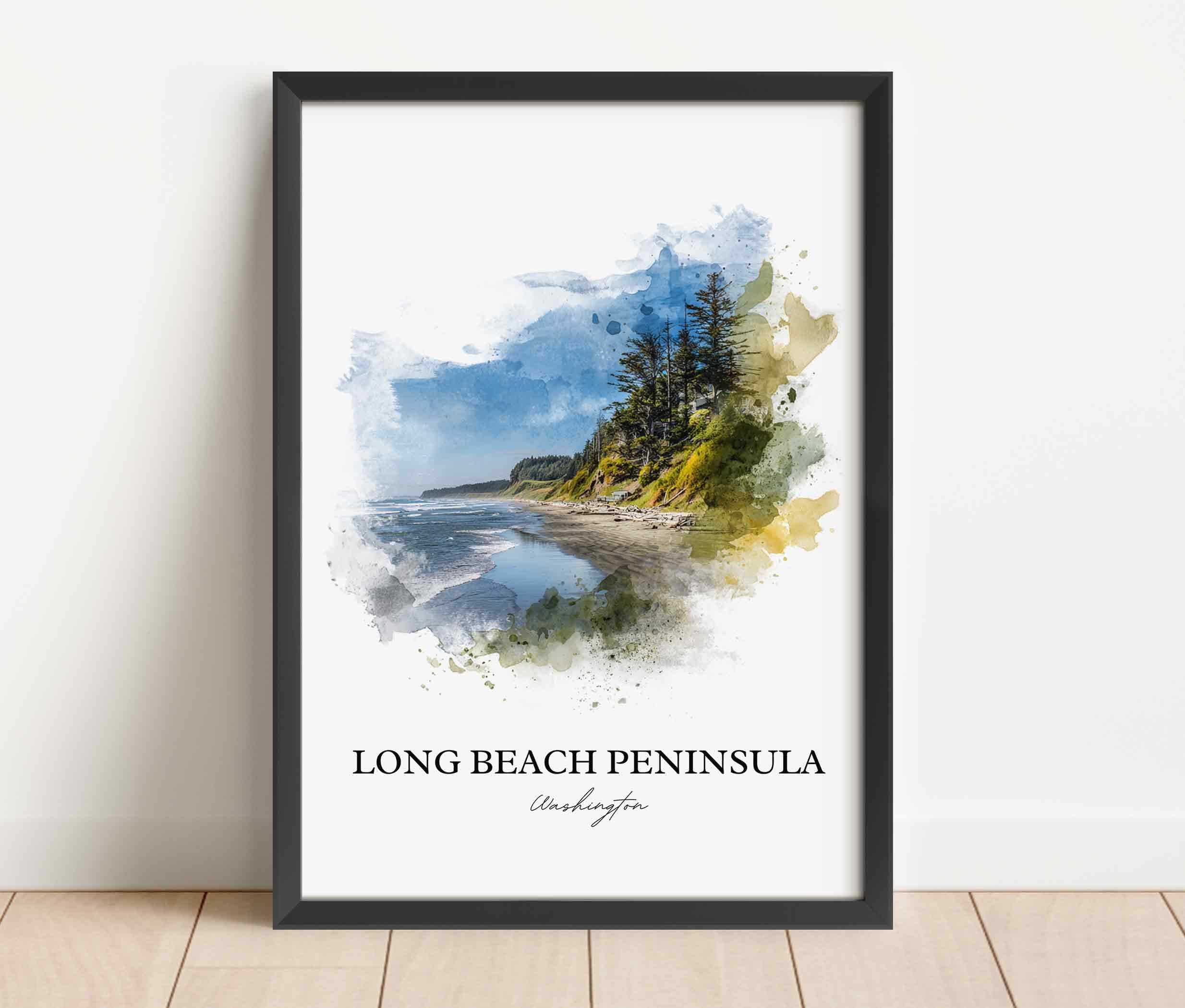 Long Beach Peninsula, Washington – Watercolor Art Print - Image 5