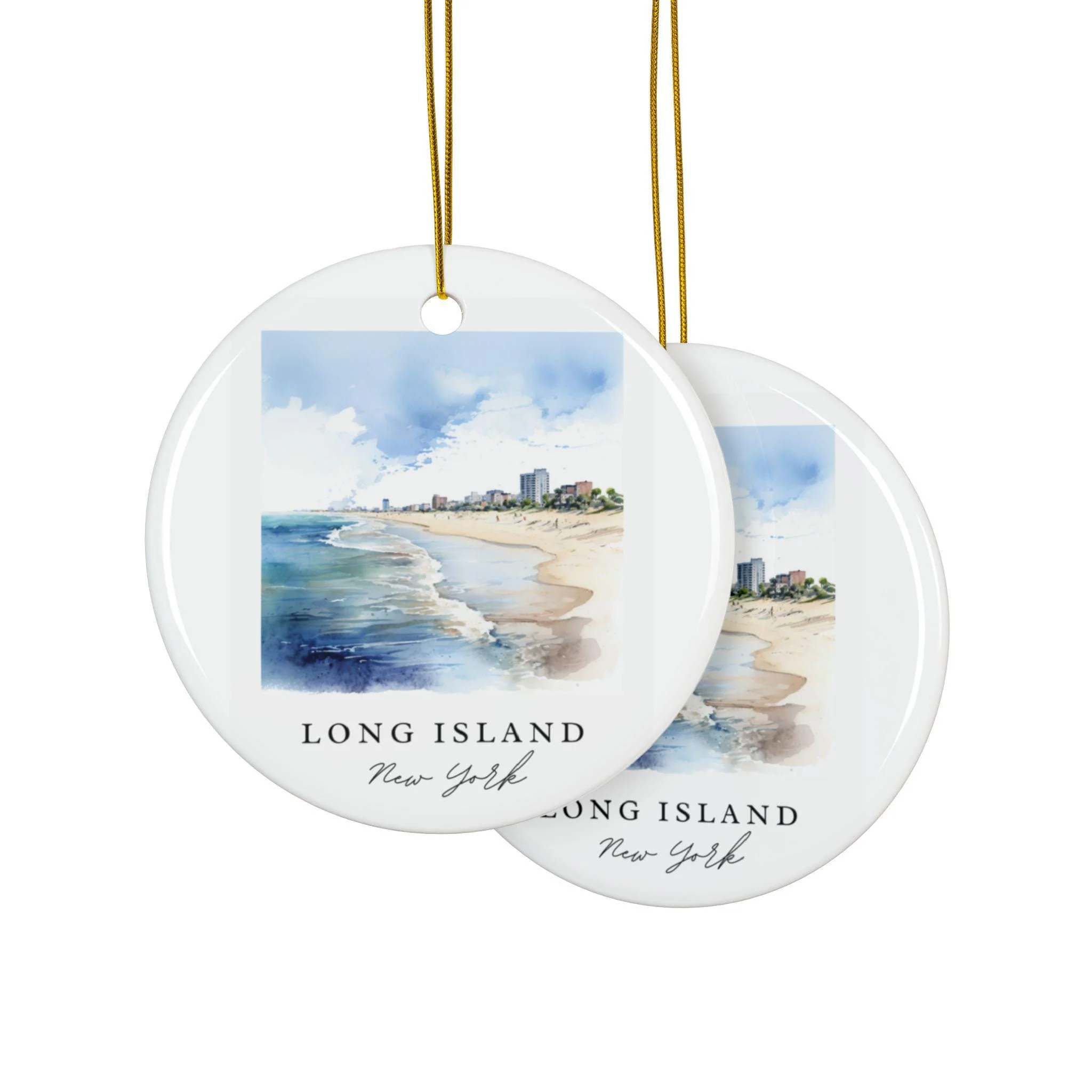 Long Island NY Ornament: Unique Long Island NY Souvenir, Long Island Xmas Decor, and Authentic Long Island NY Gift - Image 2
