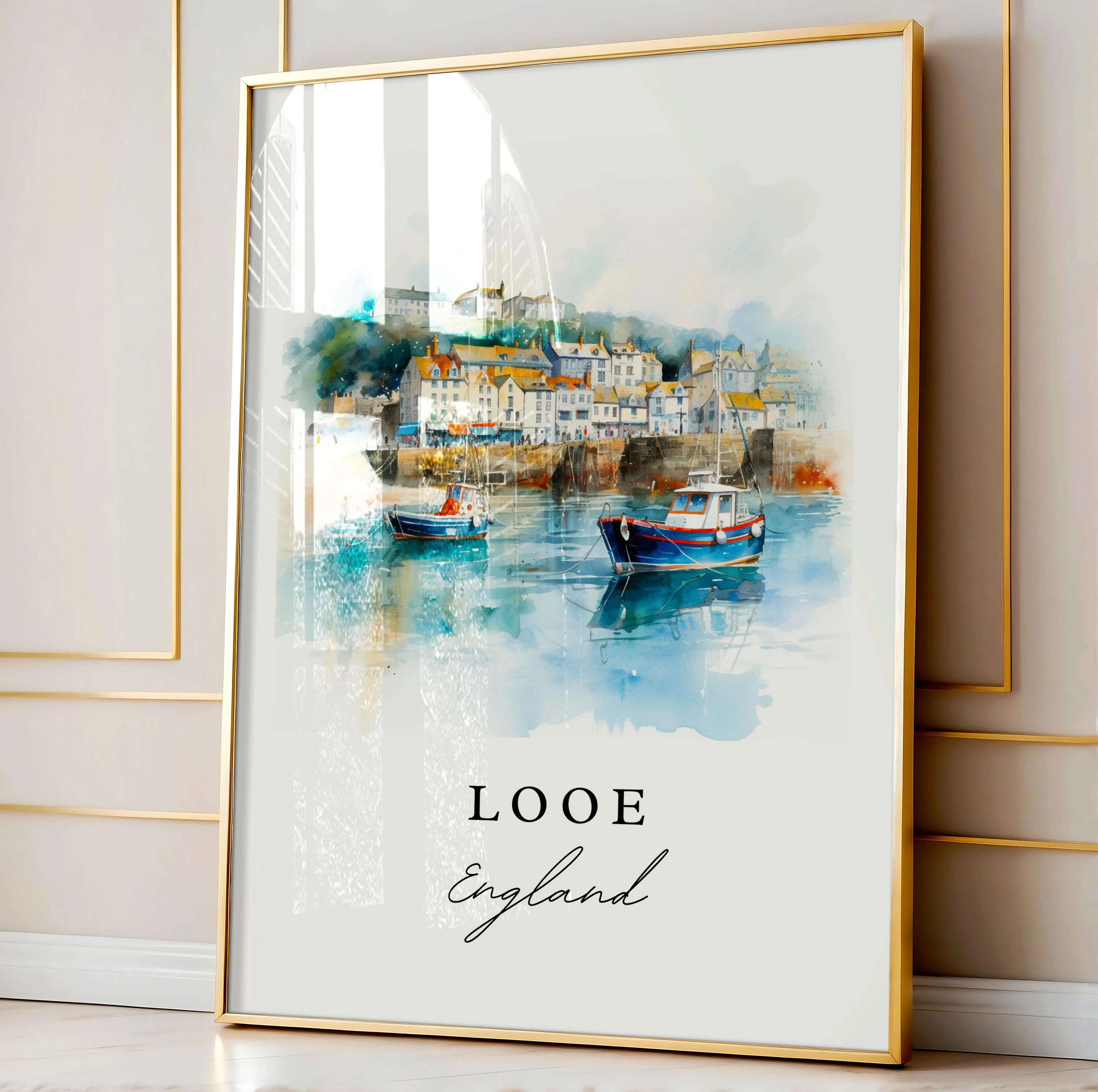 Looe, England – Watercolor Art Print - Image 10