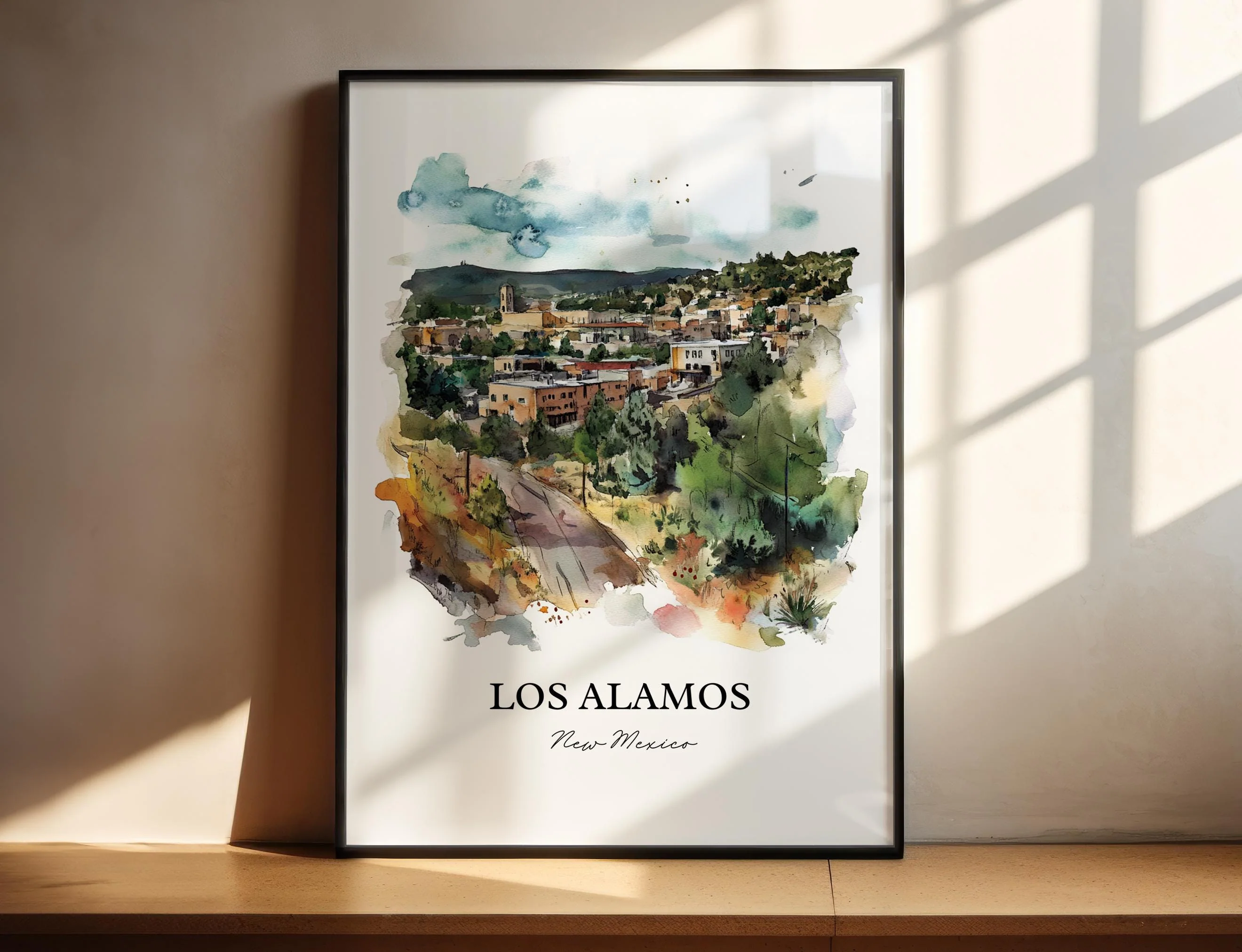 Los Alamos, USA – Watercolor Art Print