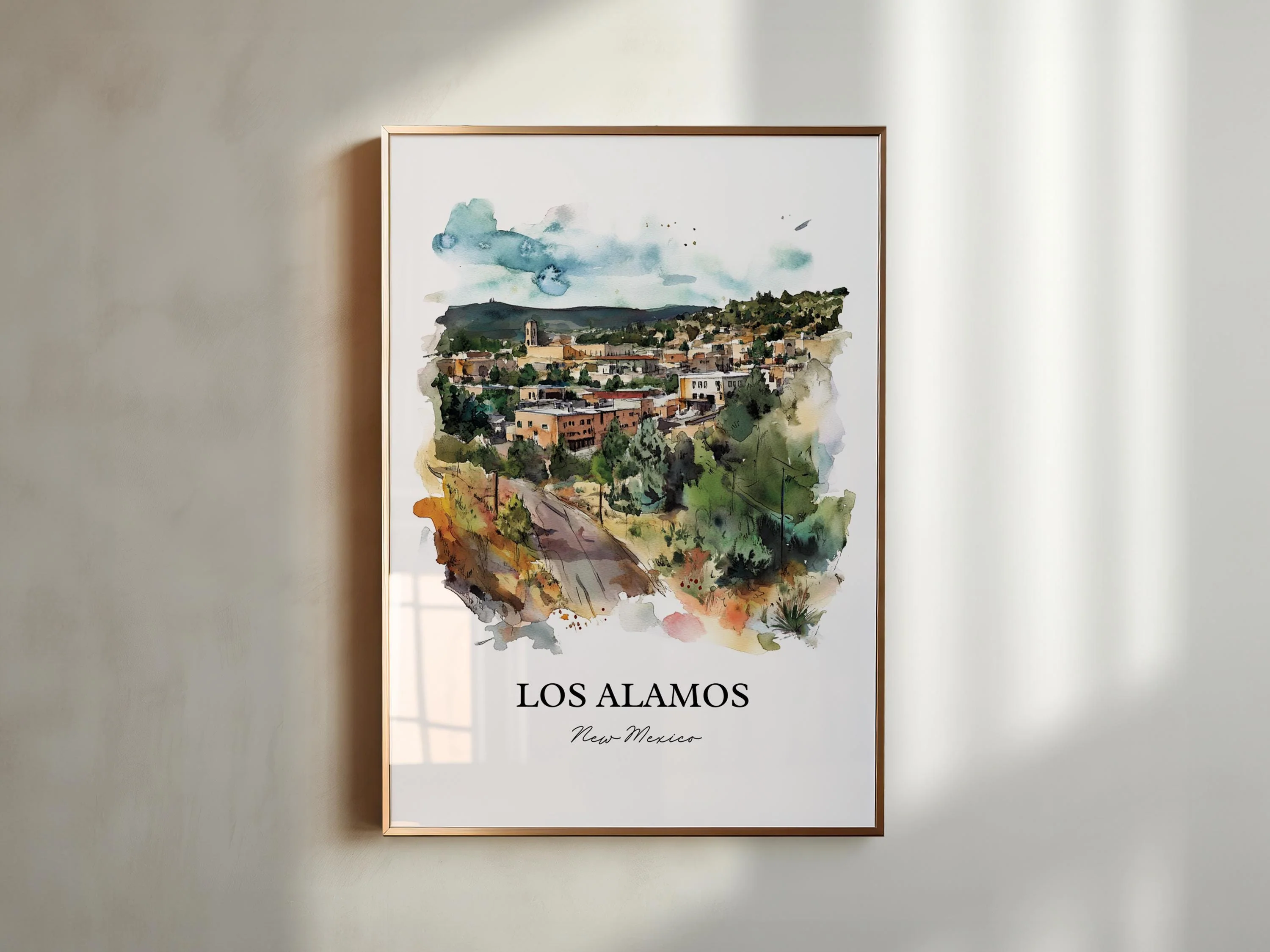 Los Alamos, USA – Watercolor Art Print - Image 6