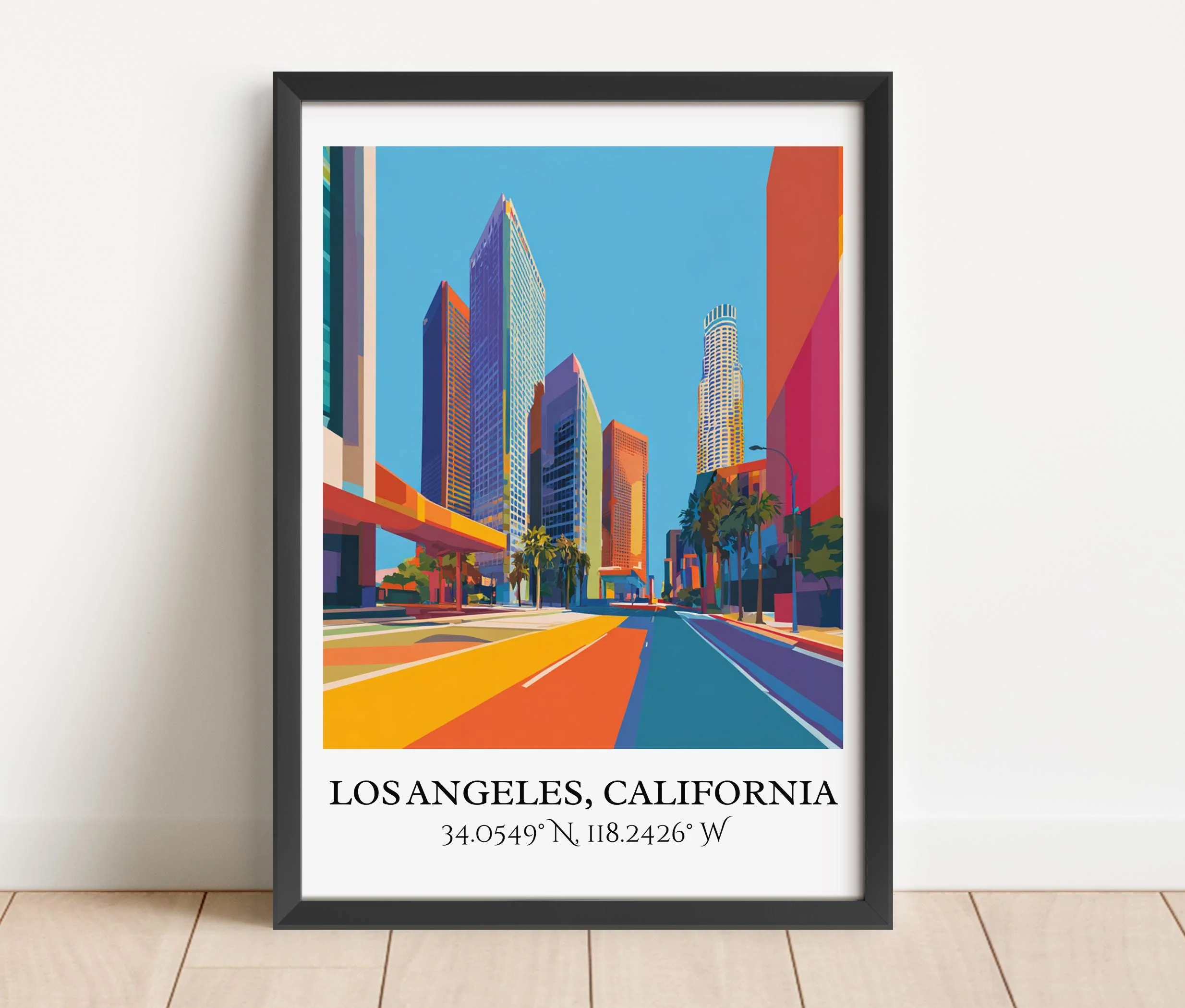 Los Angeles, USA – Watercolor Art Print - Image 5