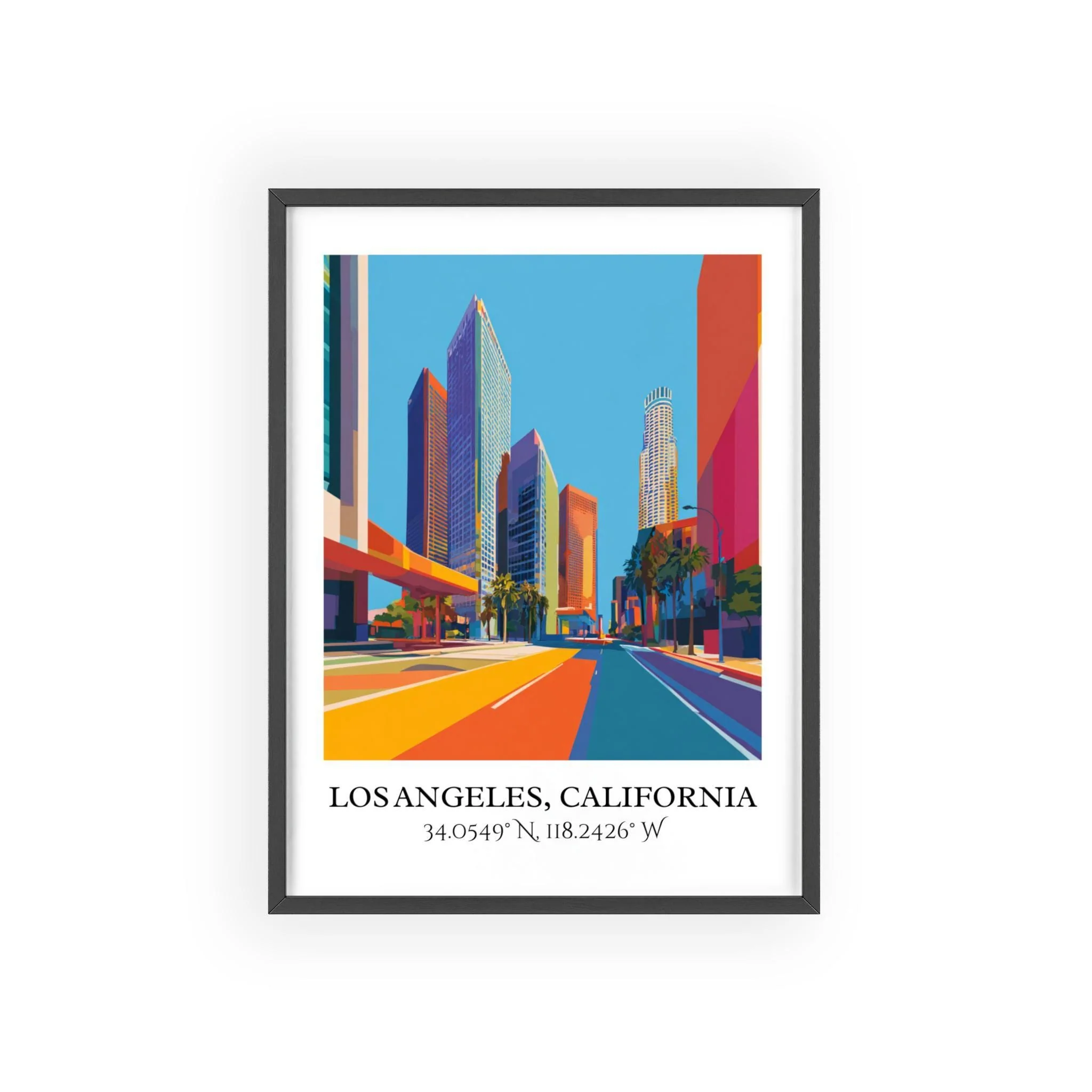 Los Angeles, USA – Watercolor Art Print - Image 7
