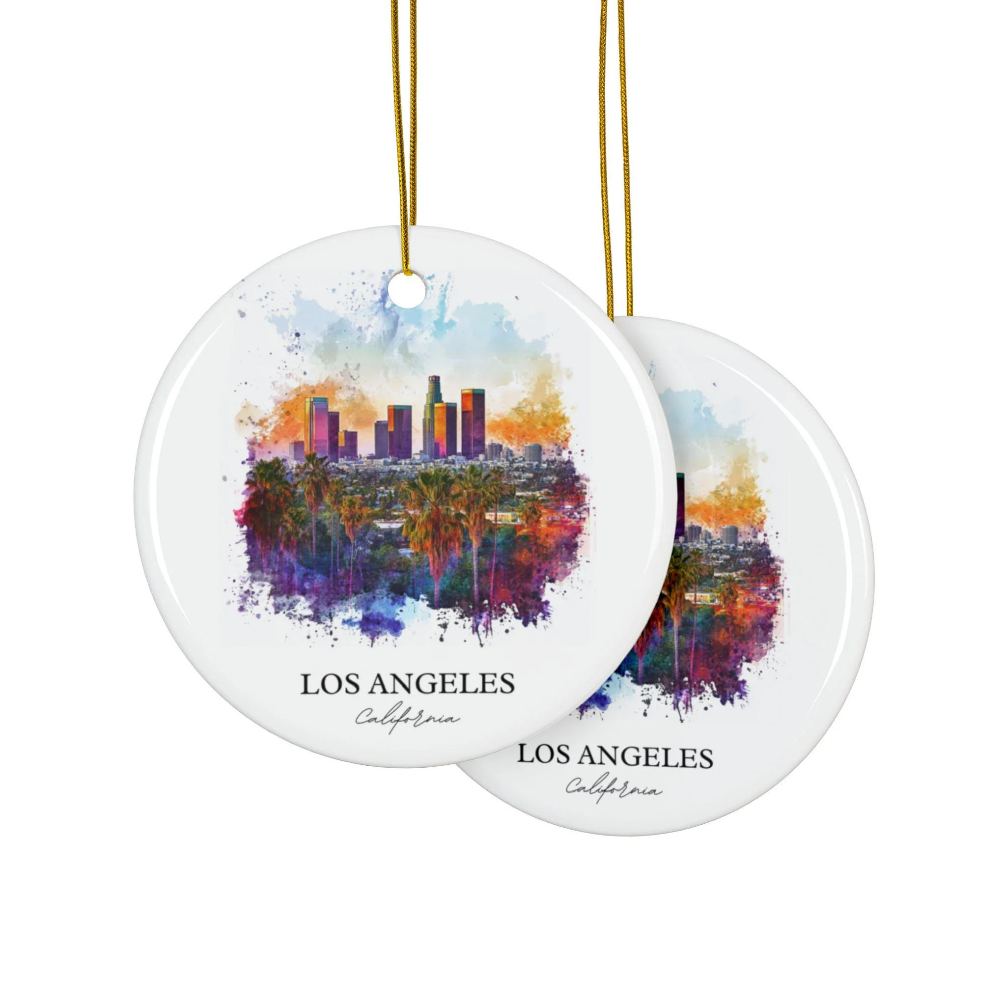 Los Angeles Ornament: Unique LA Souvenir, LA Xmas Decor, and Authentic Los Angeles Gift - Image 2