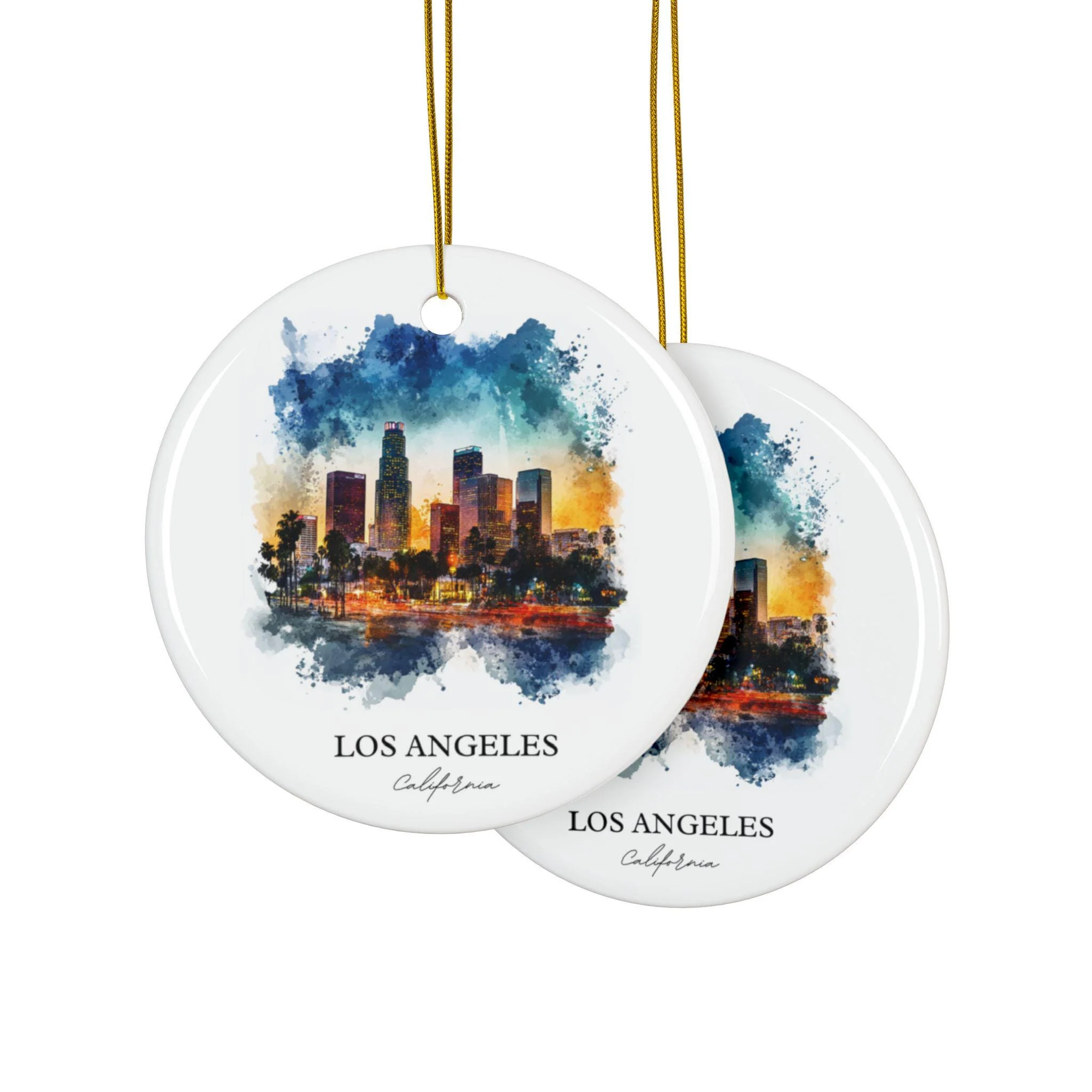 Los Angeles Ornament: Unique LA Souvenir, Los Angeles Xmas Decor, and Authentic LA California Gift - Image 2