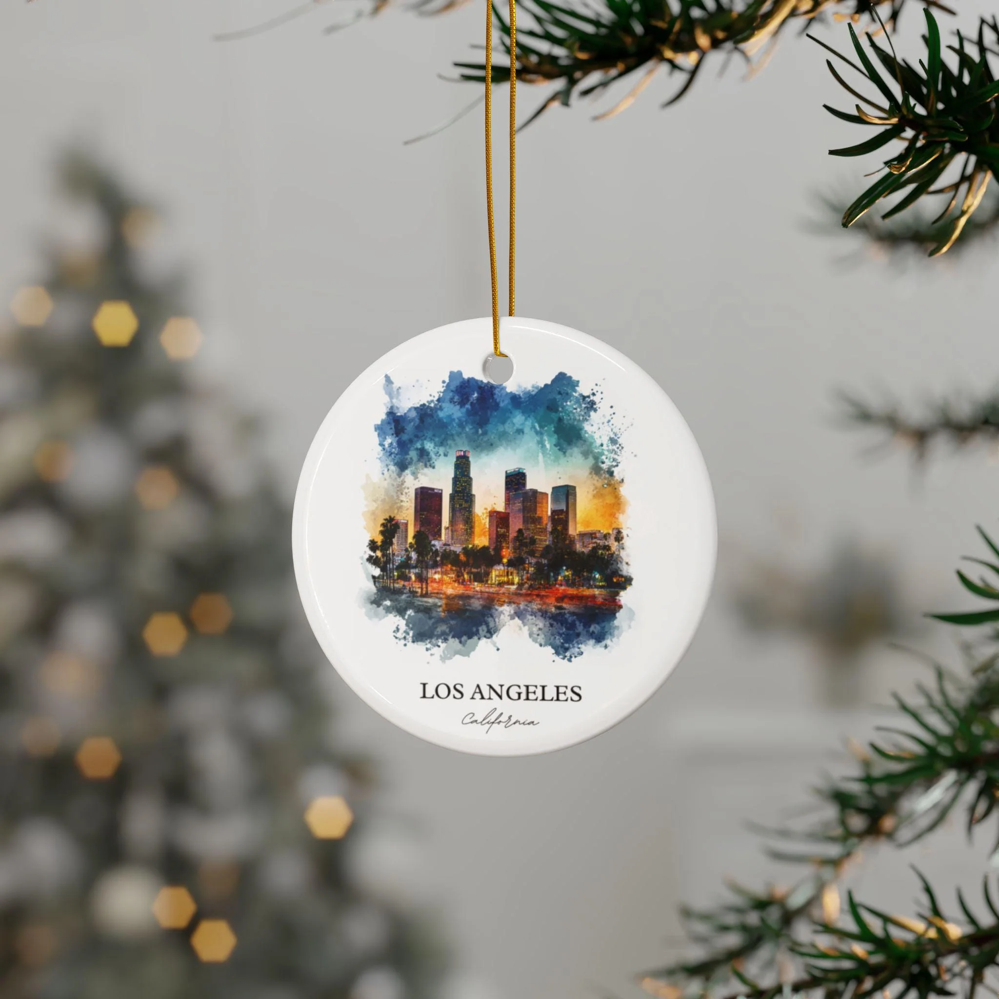 Los Angeles Ornament: Unique LA Souvenir, Los Angeles Xmas Decor, and Authentic LA California Gift - Image 3