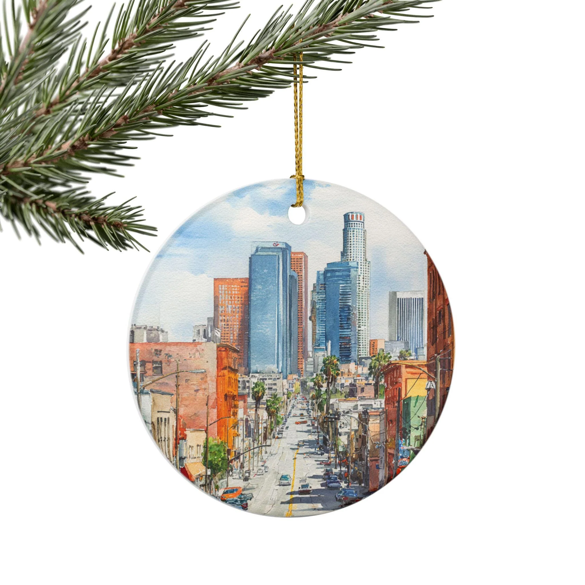 Los Angeles Ornament: Unique LA Souvenir, Los Angeles Xmas Decor, and Authentic Los Angeles CA Gift - Image 6