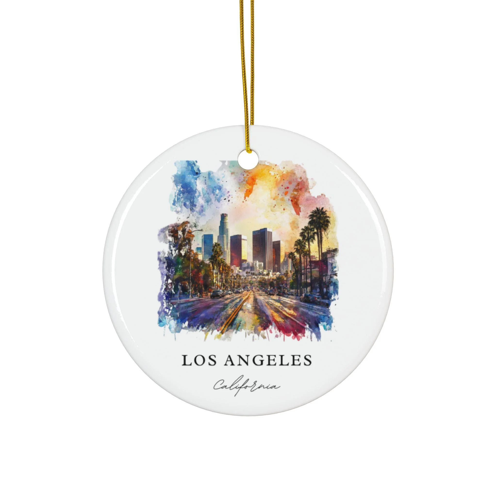 Los Angeles Ornament: Unique LAX Souvenir, Los Angeles Decor, and Authentic LA California Gift